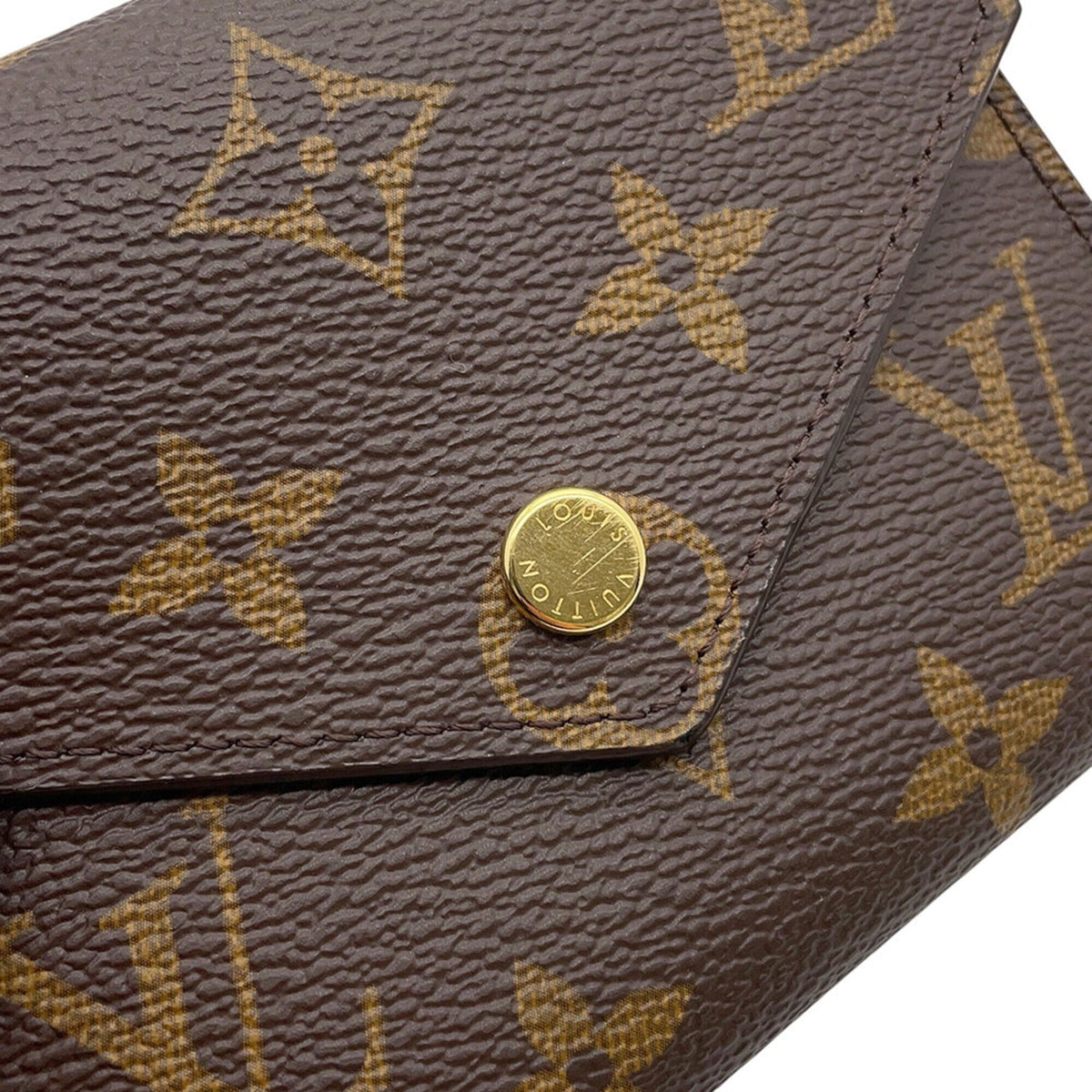 Louis Vuitton Monogram Brown Monogram Wallet (Tri-Fold) (Pre-Owned)