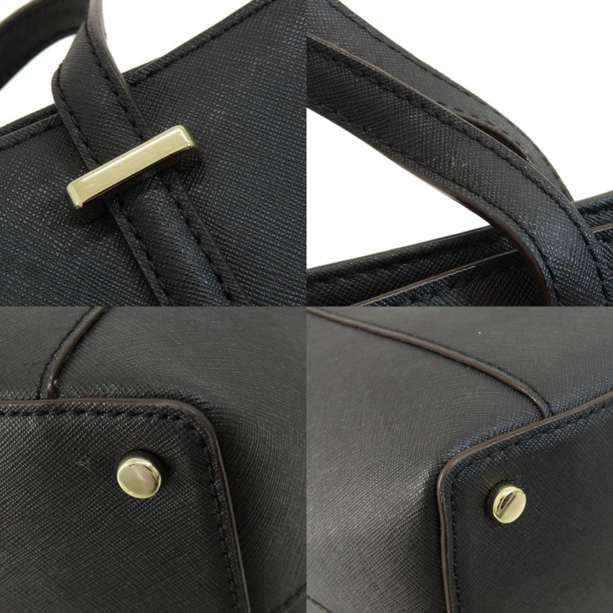 Kate Spade Black Leather Tote Bag (Pre-Owned)