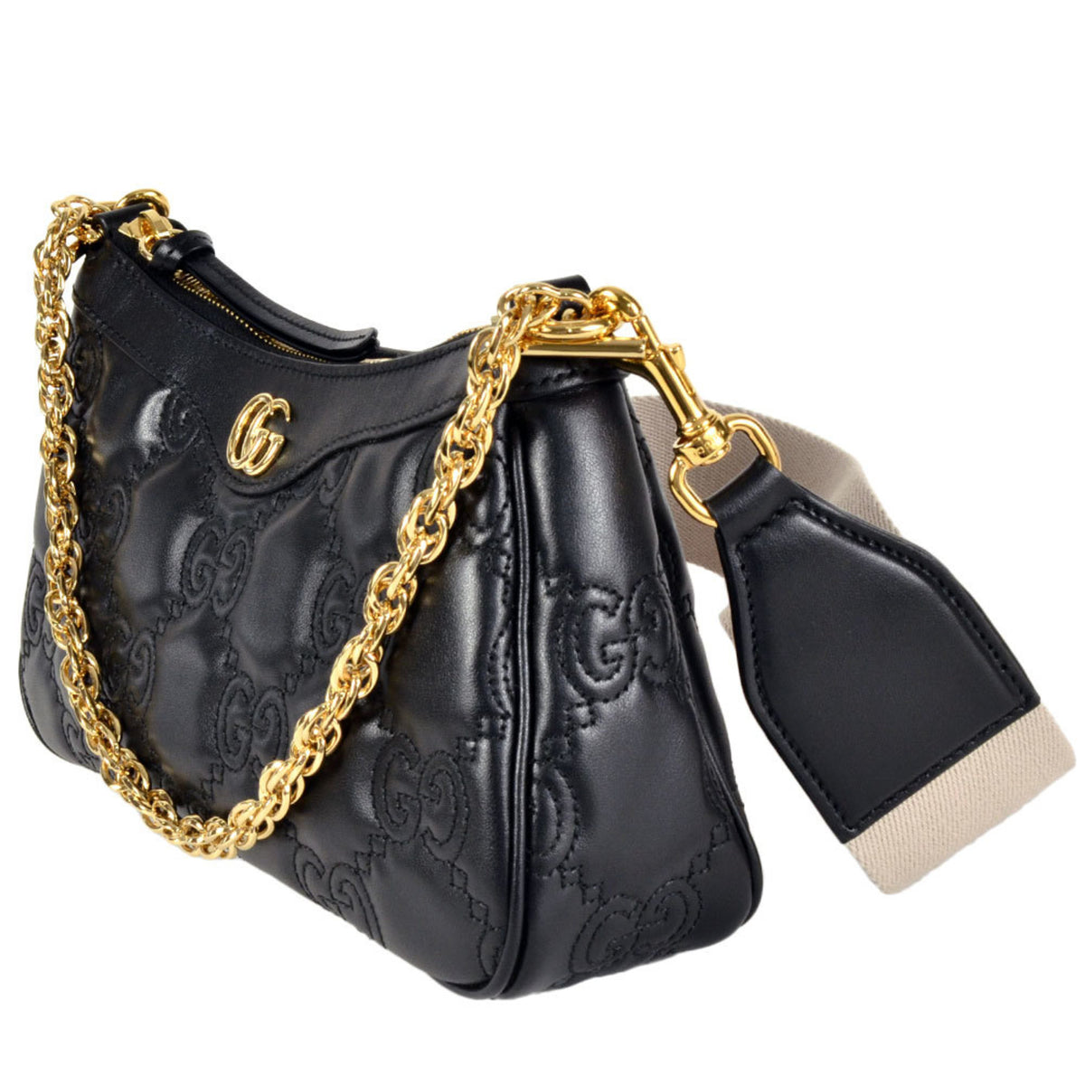 Gucci Black Leather Shoulder Bag (Pre-Owned)