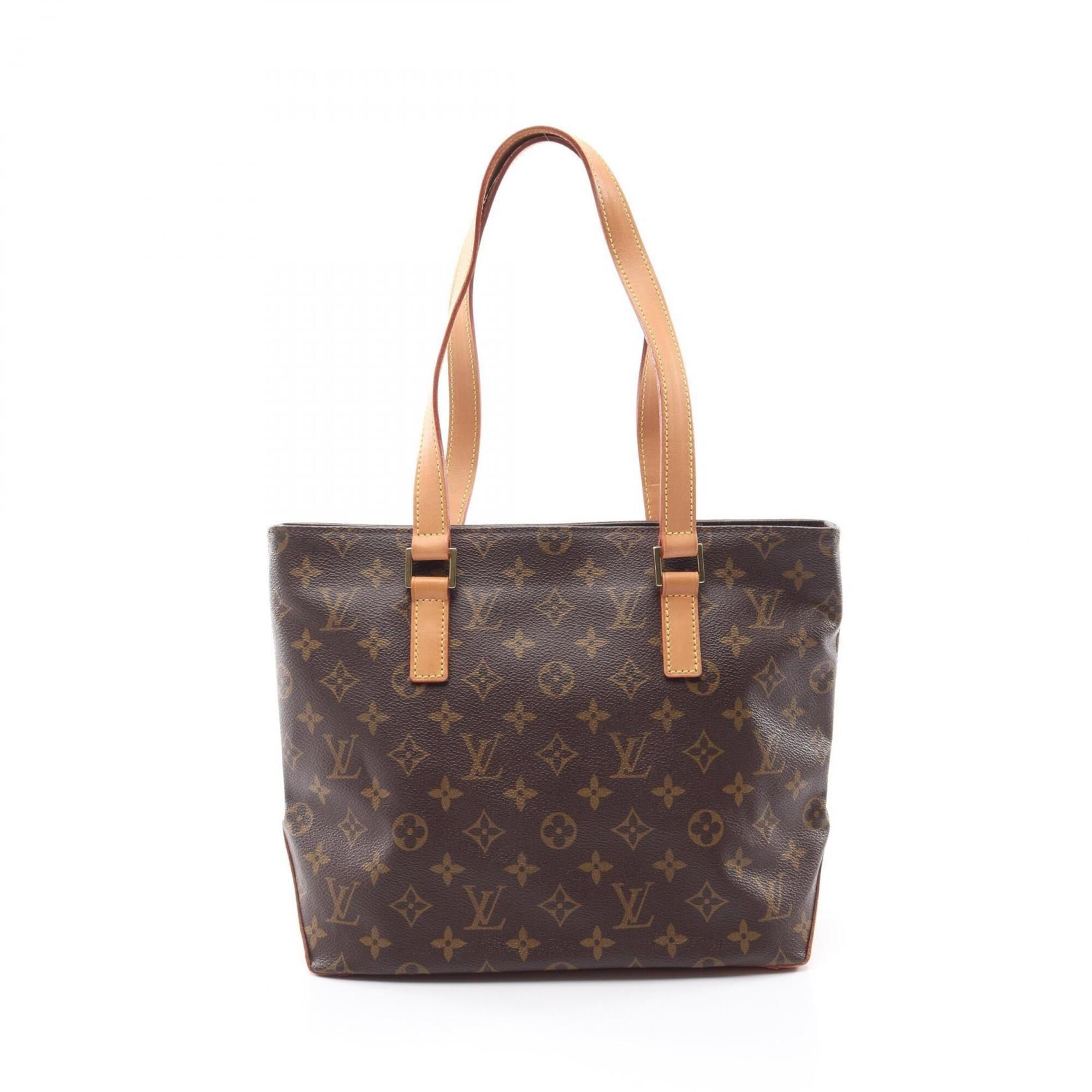Louis Vuitton Brown Monogram Coated Canvas Leather Handbag Shoulder Bag (Pre-Owned)