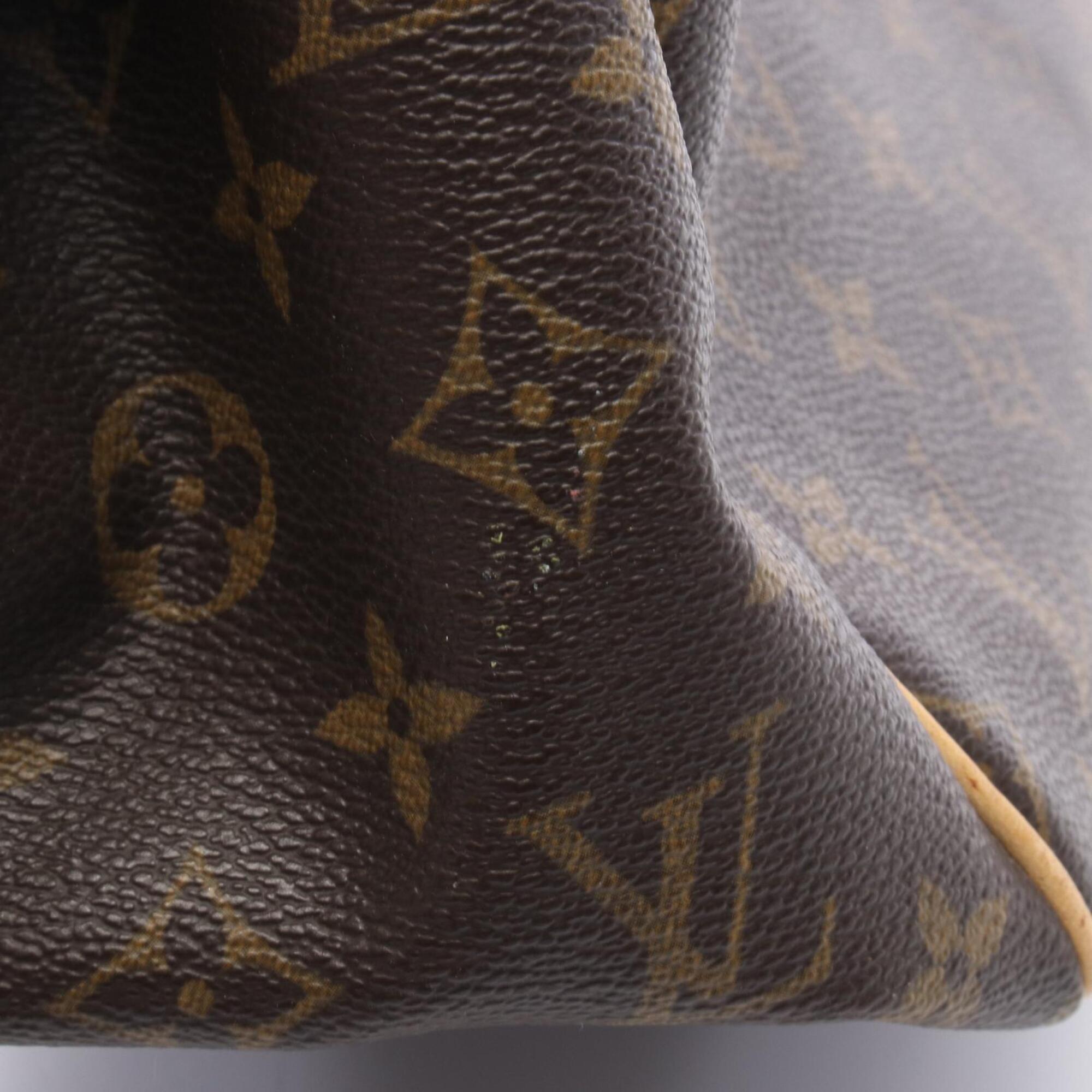 Louis Vuitton Brown Monogram Coated Canvas Leather Handbag (Pre-Owned)