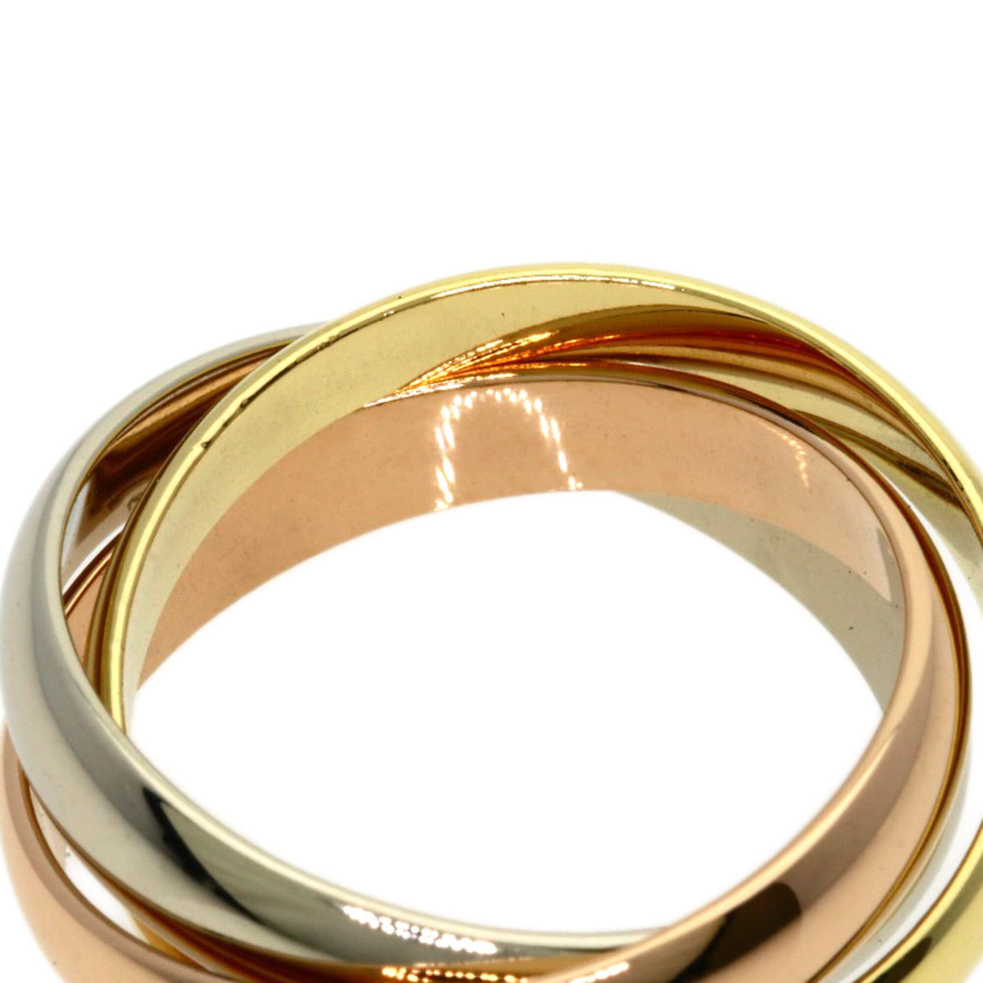 Cartier Yellow Gold (18K) White Gold (18K) Band Ring (Pre-Owned)