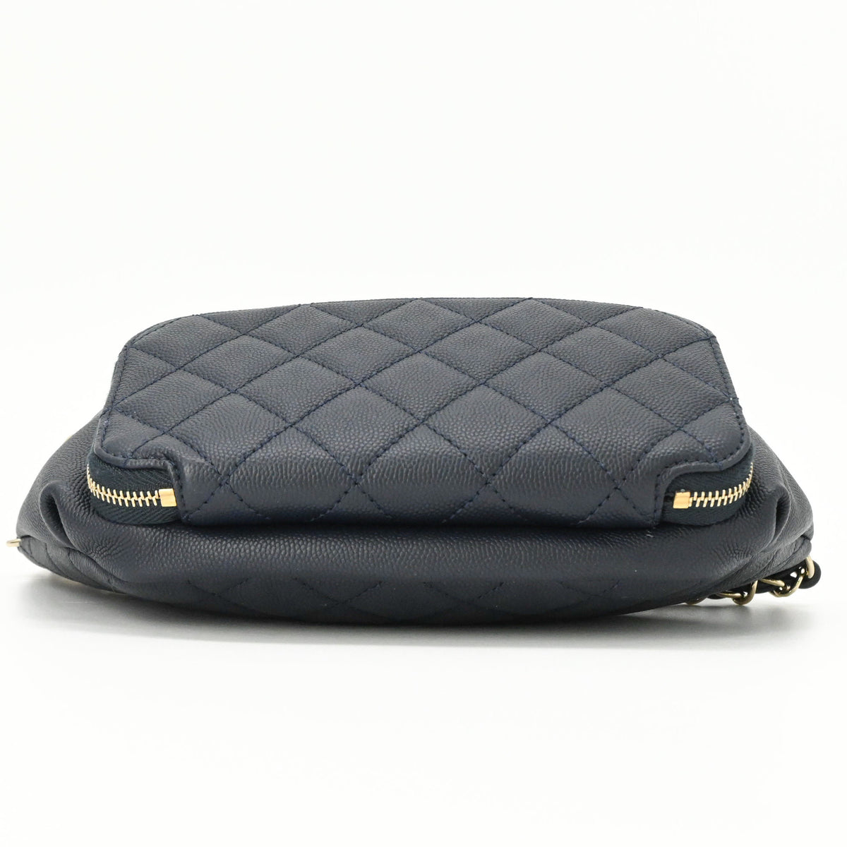 Chanel Navy Grained Calfskin Sling Bag (Pre-Owned)