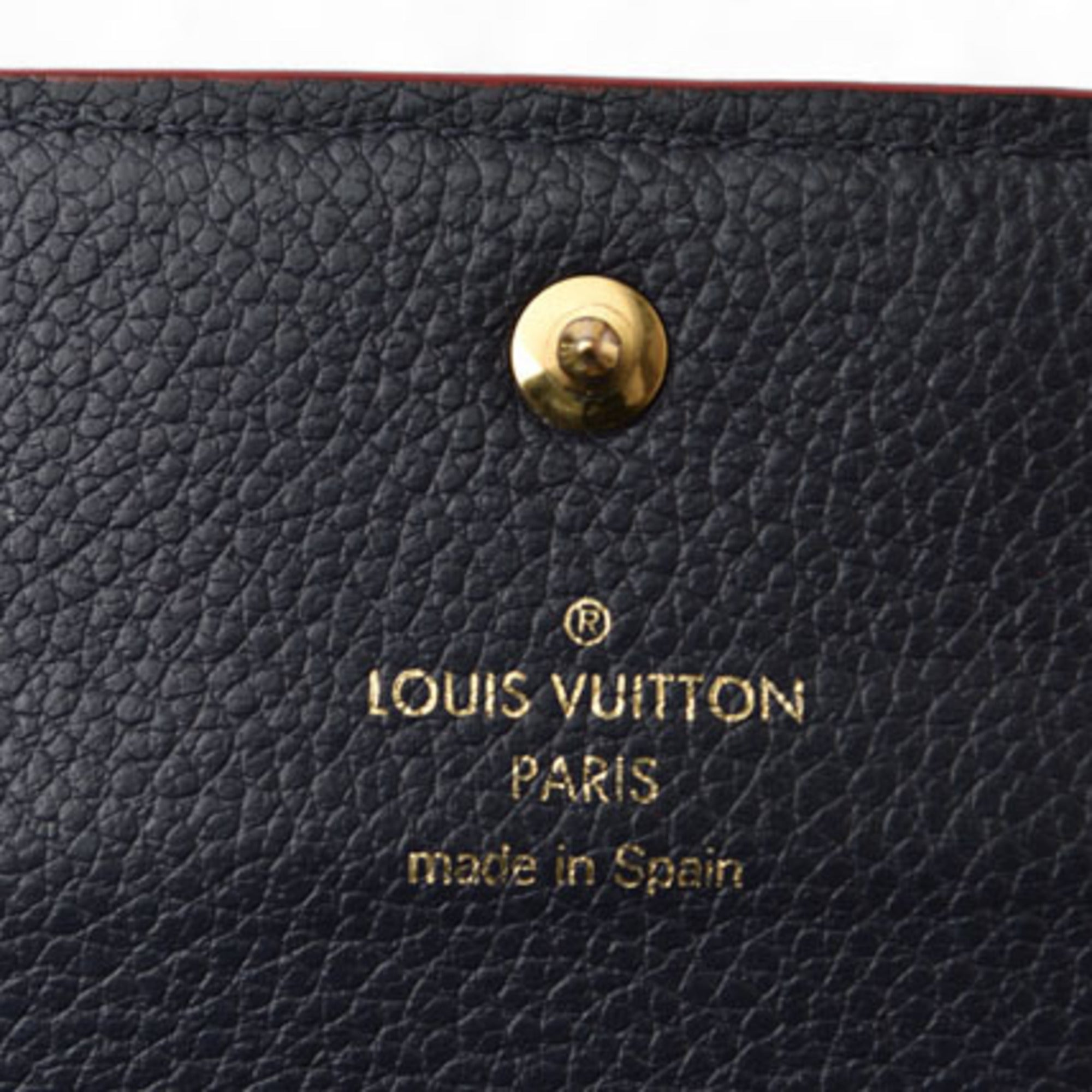 Louis Vuitton Marine Rouge Monogram Monogram Empreinte Long Wallet (Tri-Fold) (Pre-Owned)