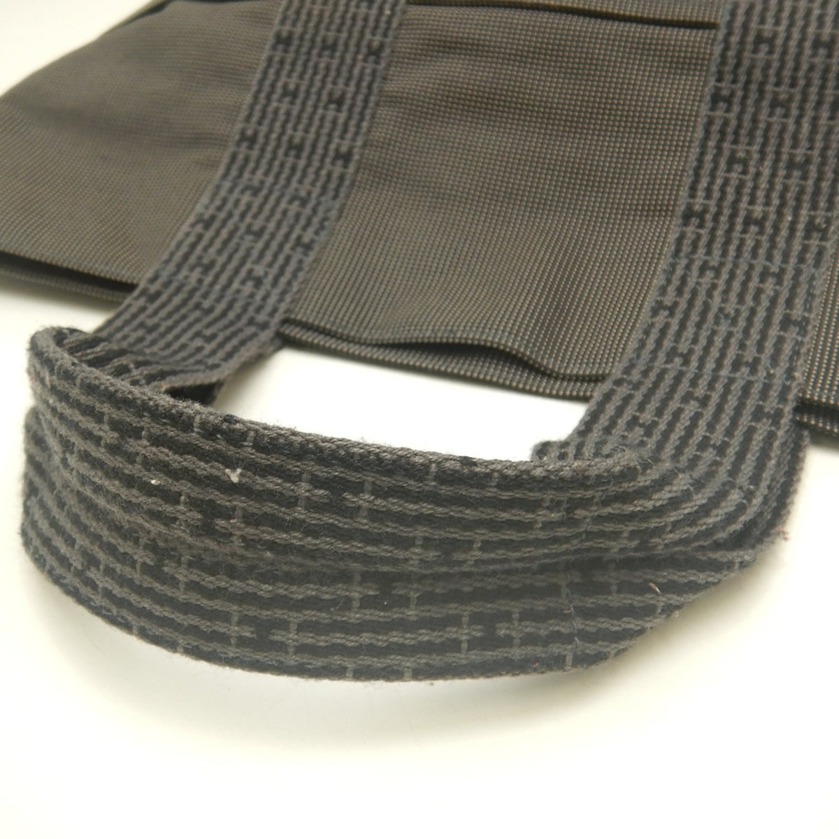 Hermes Gray Nylon Tote Bag (Pre-Owned)