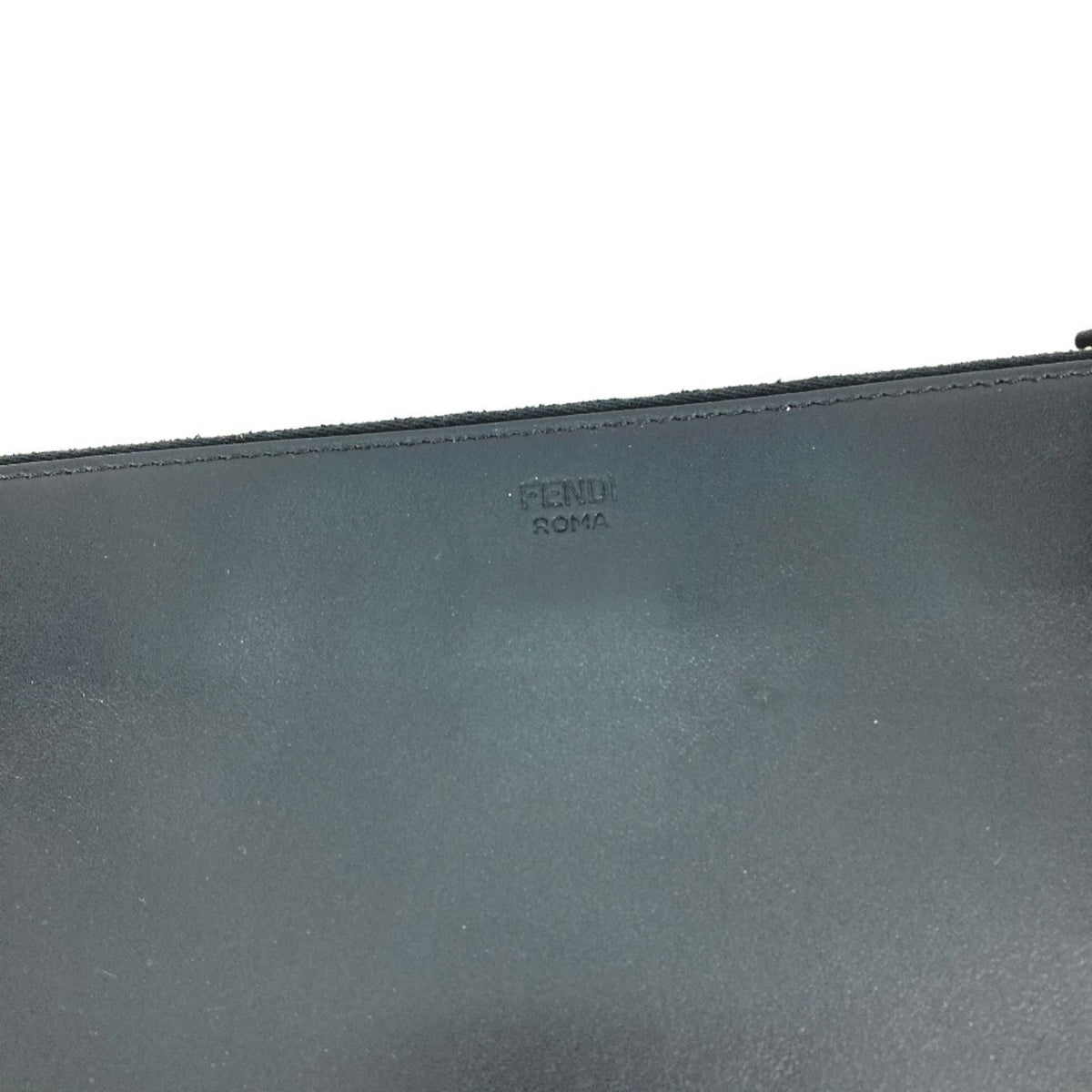 Fendi Black Leather Clutch Bag (Pre-Owned)