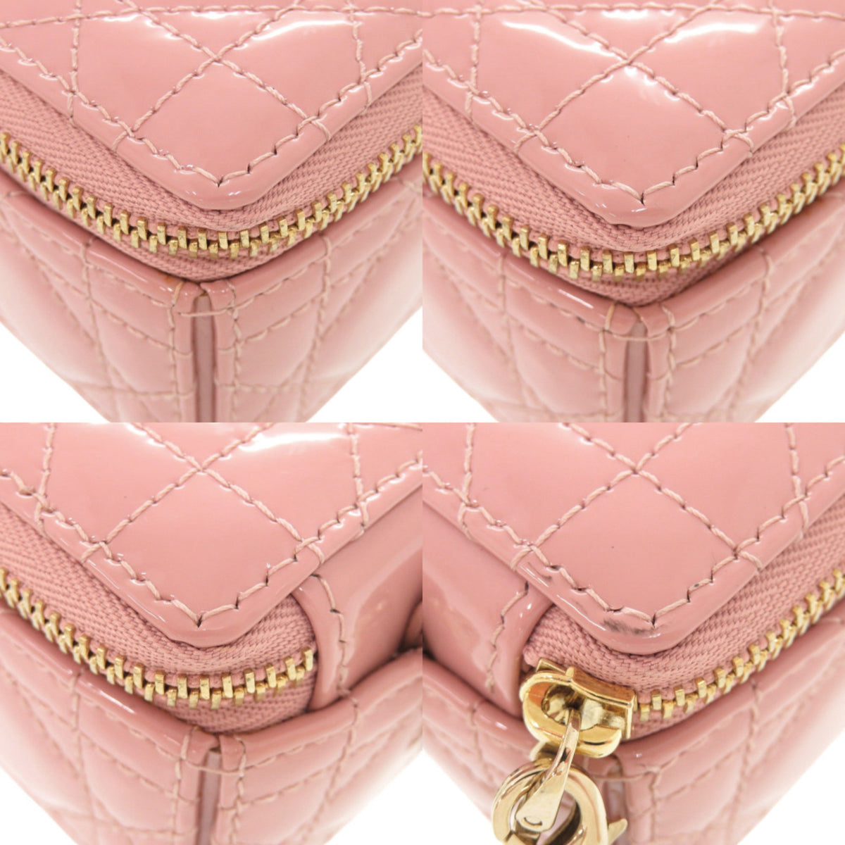 Christian Dior Pink Patent Leather Pouch (Pre-Owned)