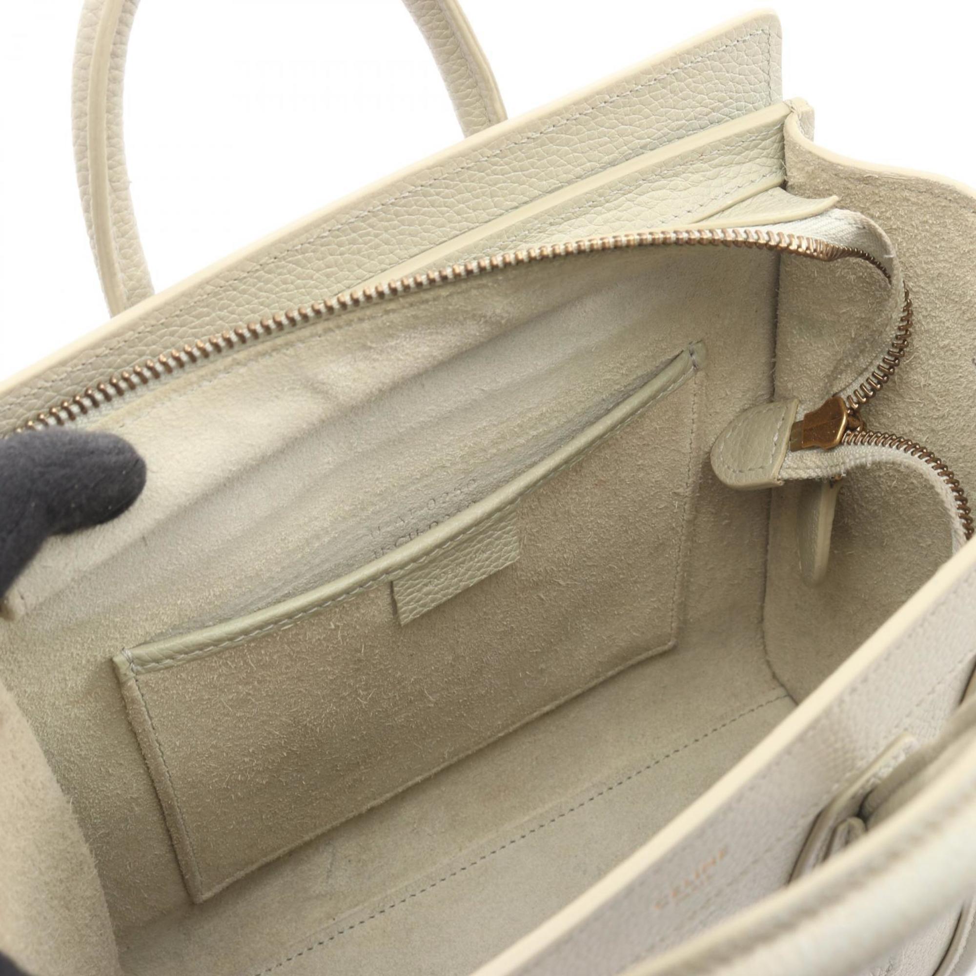 Celine Green Leather Handbag (Pre-Owned)