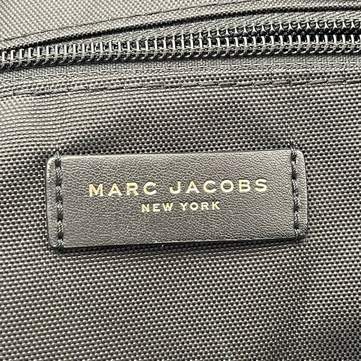 Marc Jacobs Black Polyester Leather Backpack (Pre-Owned)
