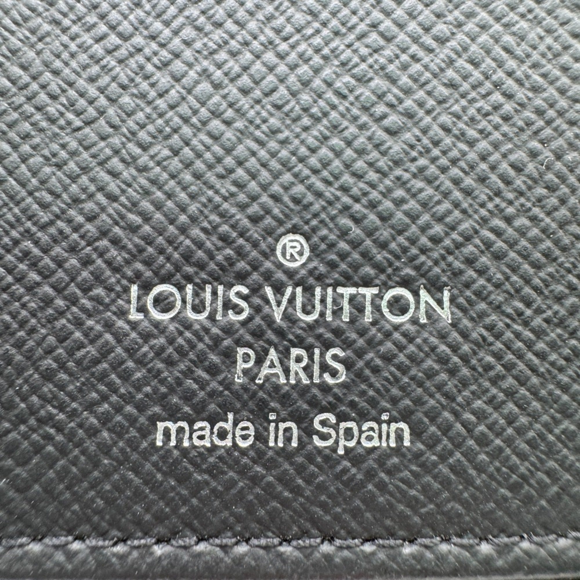Louis Vuitton Black Gray Monogram Eclipse Monogram Eclipse Wallet (Bi-Fold) (Pre-Owned)