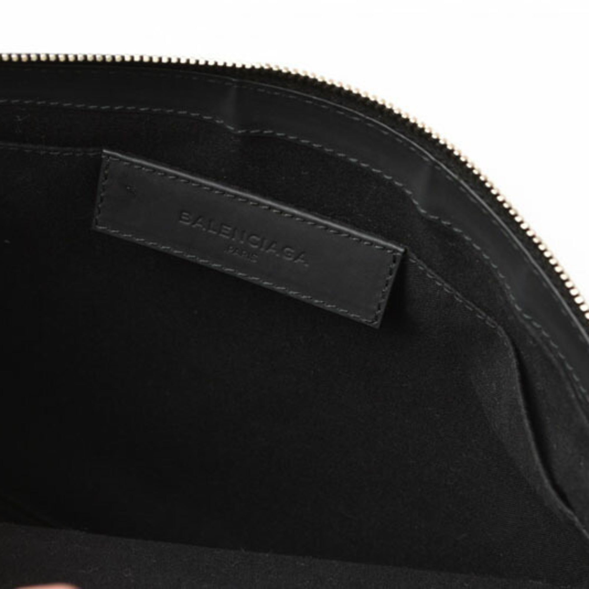 Balenciaga Black Canvas Clutch Bag Pouch (Pre-Owned)