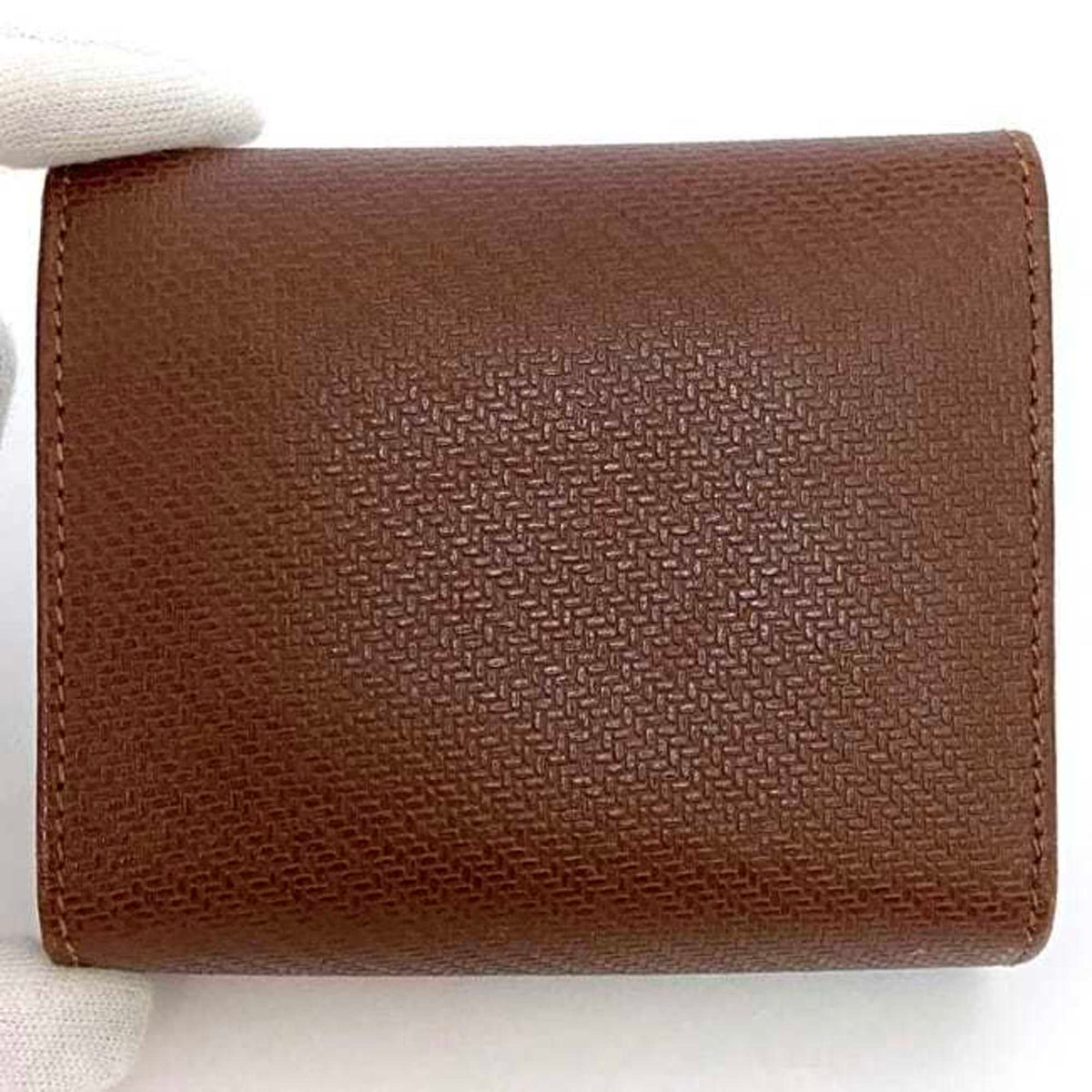 Salvatore Ferragamo Brown Leather Coin Purse/Coin Case (Pre-Owned)