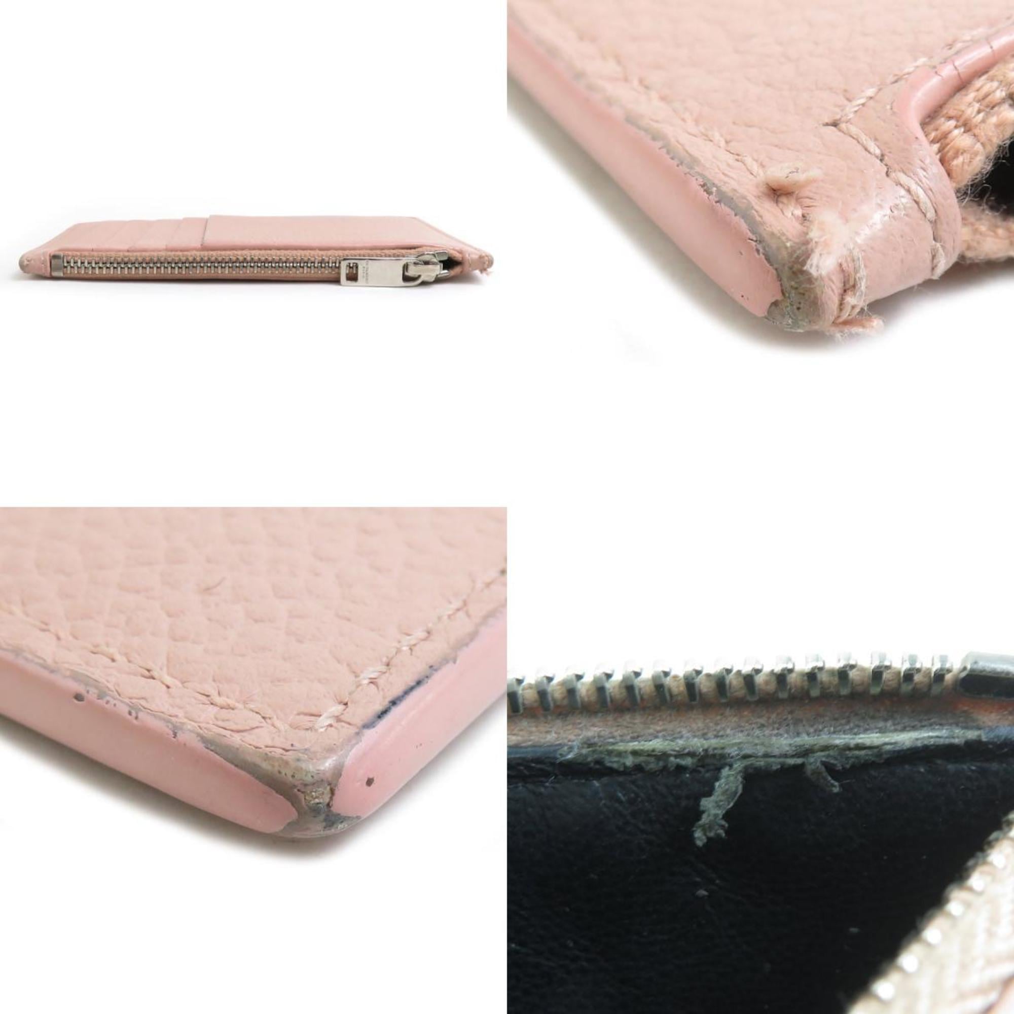 Yves Saint Laurent Pink Leather Coin Purse/Coin Case (Pre-Owned)