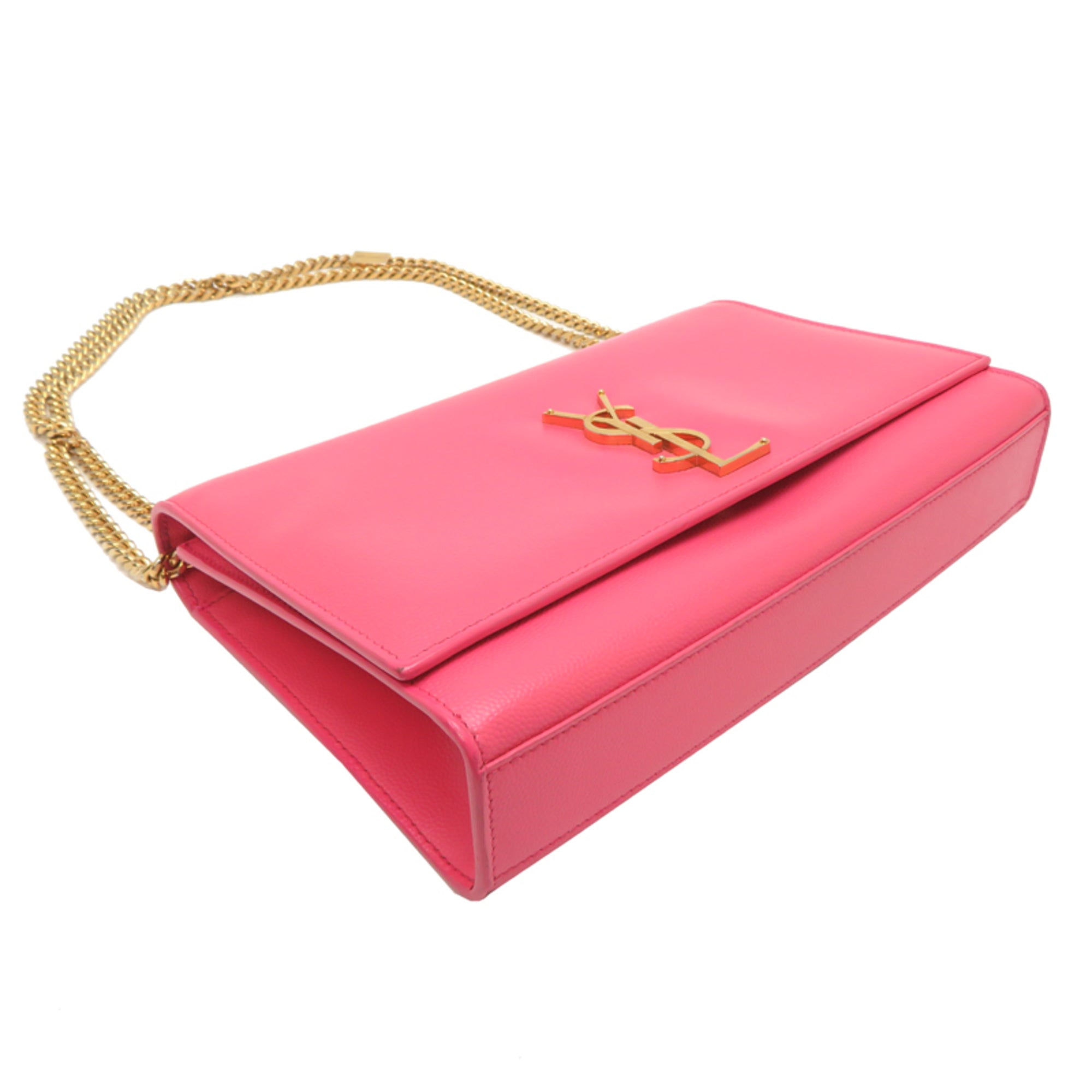 Saint Laurent Pink Leather Shoulder Bag (Pre-Owned)