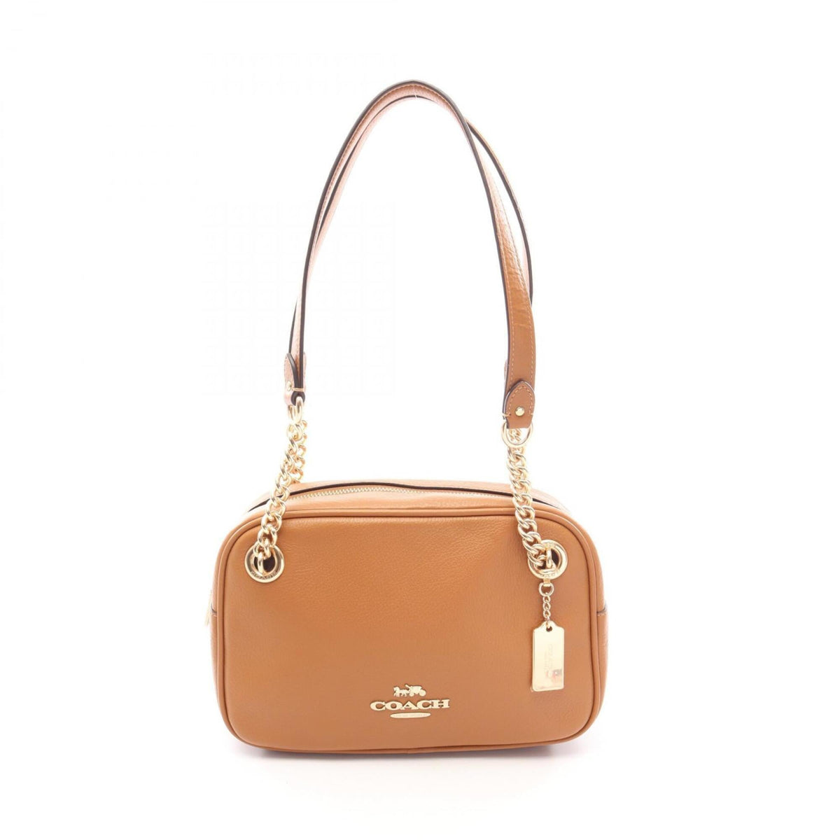 Coach Brown Leather Handbag Shoulder Bag (Pre-Owned)