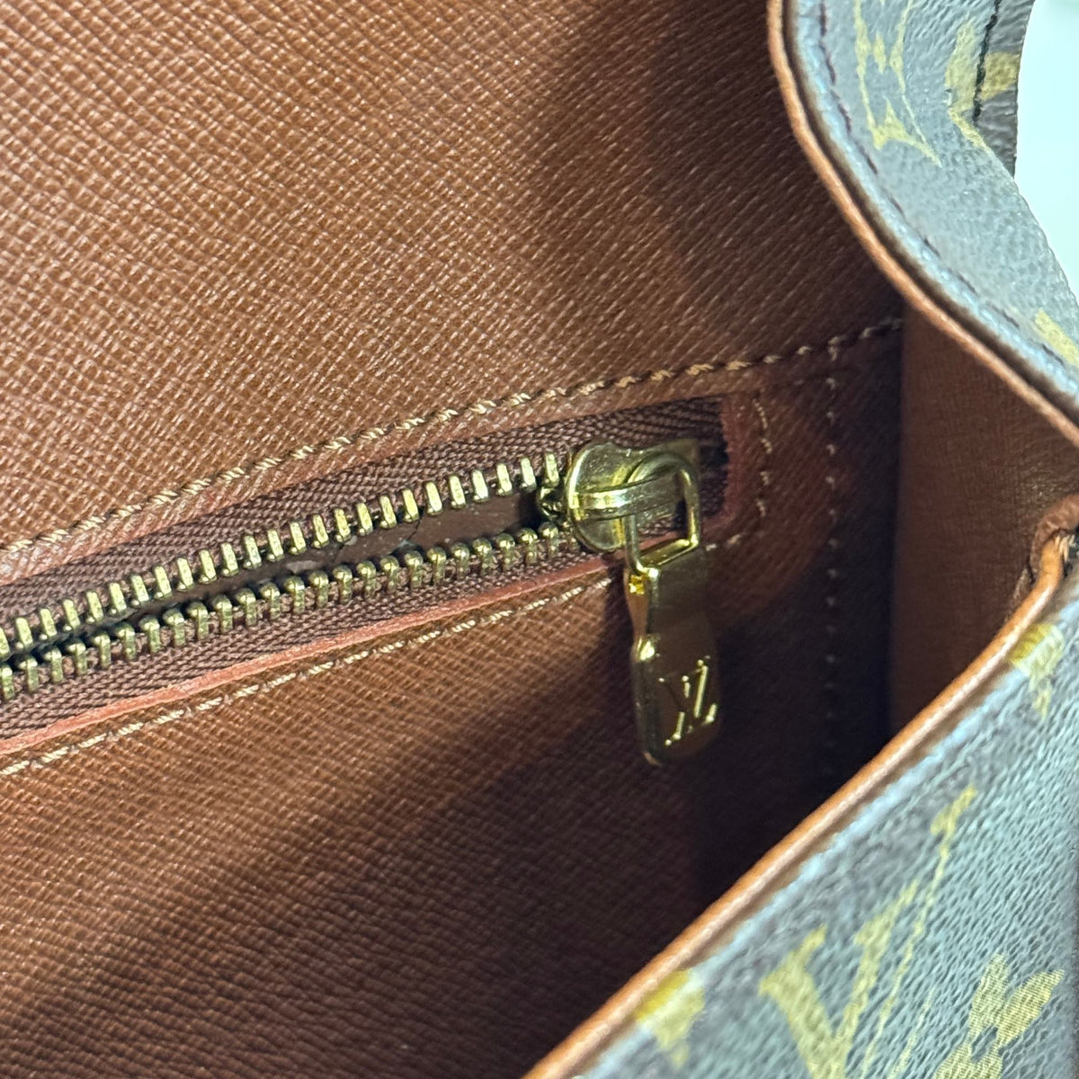 Louis Vuitton Brown Galle Monogram Monogram Crossbody Bag Pochette Shoulder Bag (Pre-Owned)