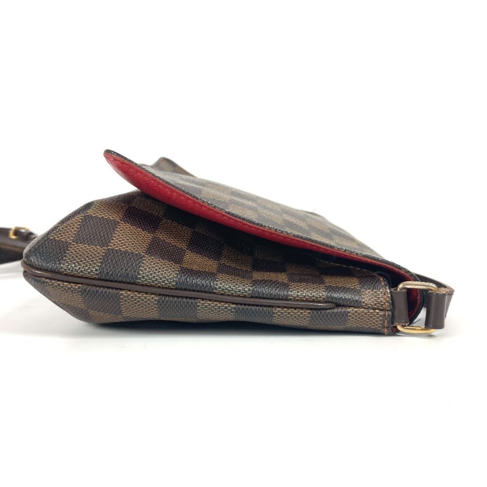 Louis Vuitton Brown Ebene Damier Canvas Pochette Shoulder Bag (Pre-Owned)