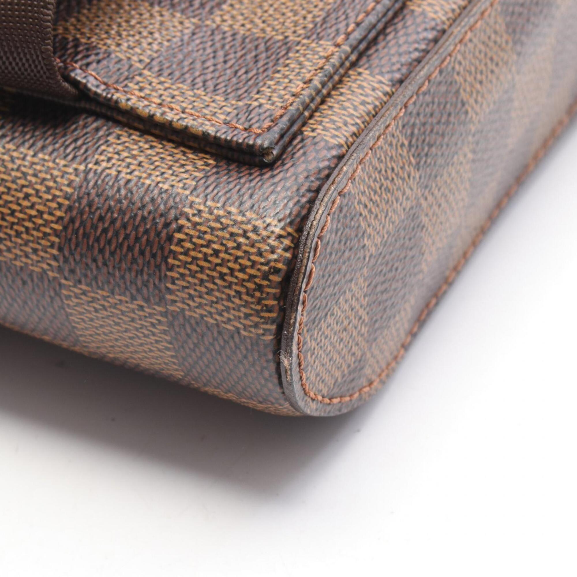 Louis Vuitton Brown Coated Canvas Pvc Fanny Pack Handbag Sling Bag (Pre-Owned)