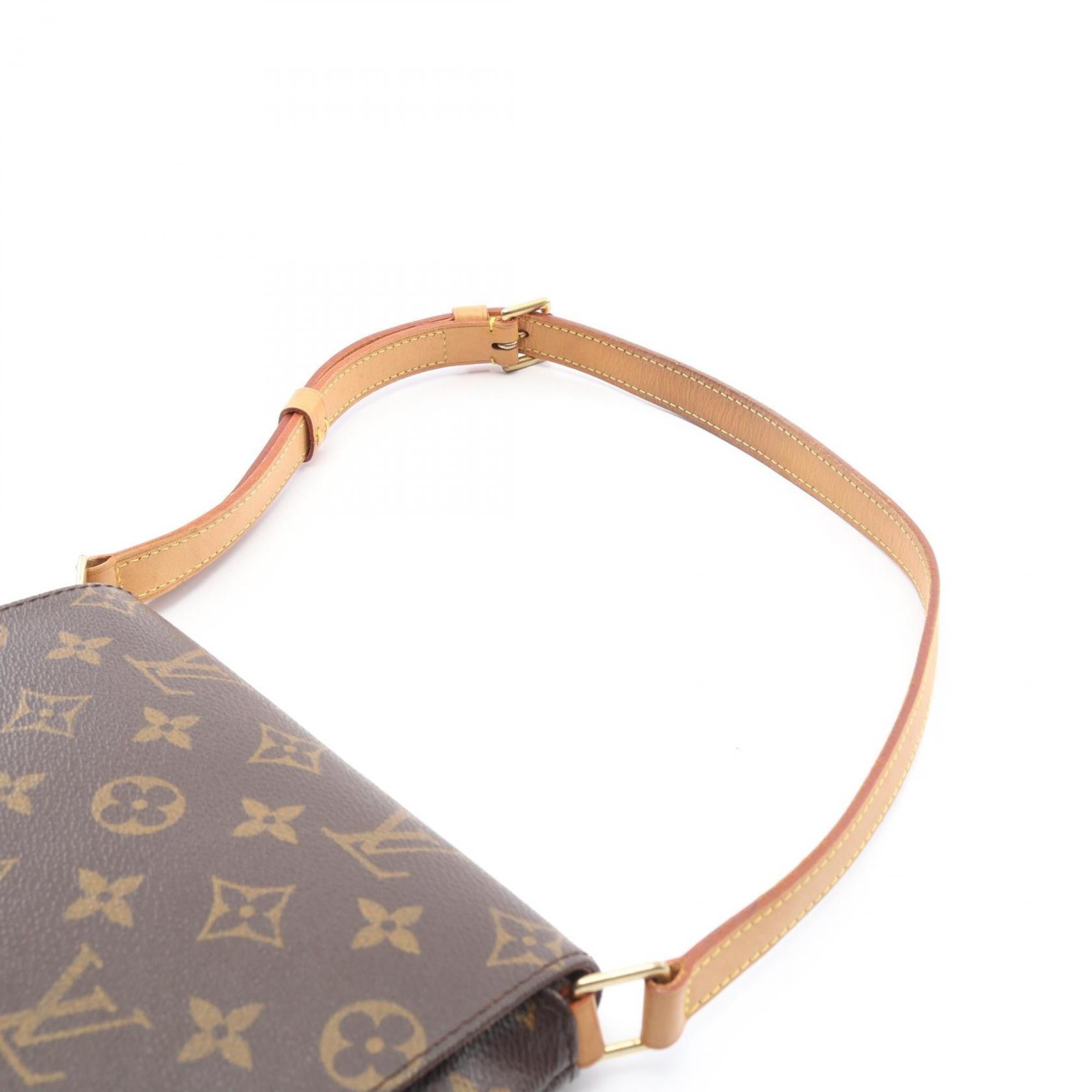 Louis Vuitton Brown Monogram Coated Canvas Leather Handbag Shoulder Bag (Pre-Owned)