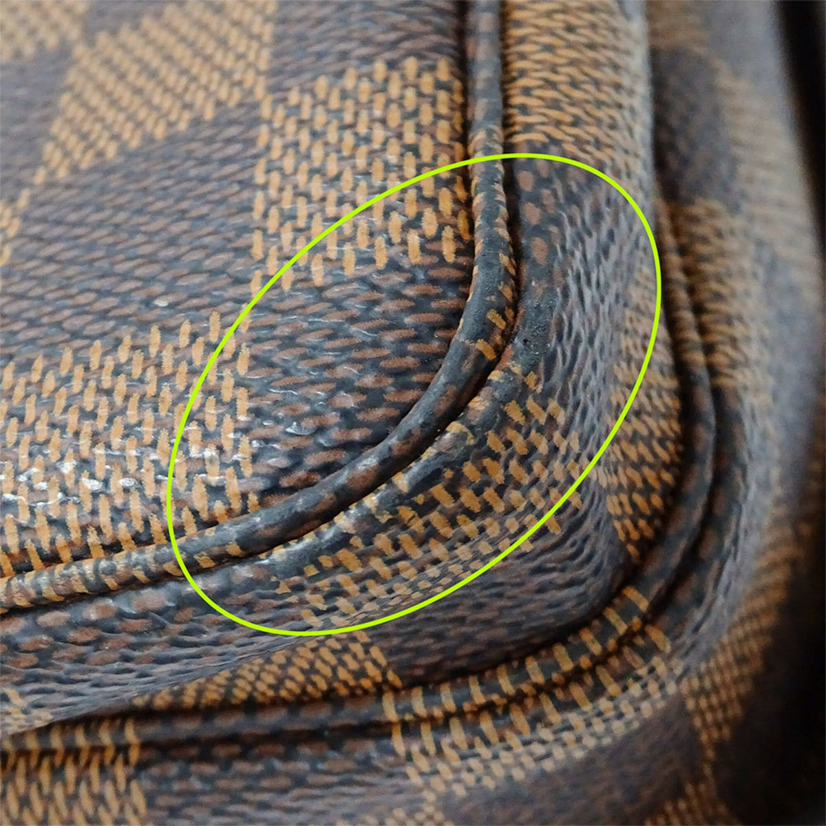 Louis Vuitton Brown Galle Damier Canvas Handbag Shoulder Bag (Pre-Owned)