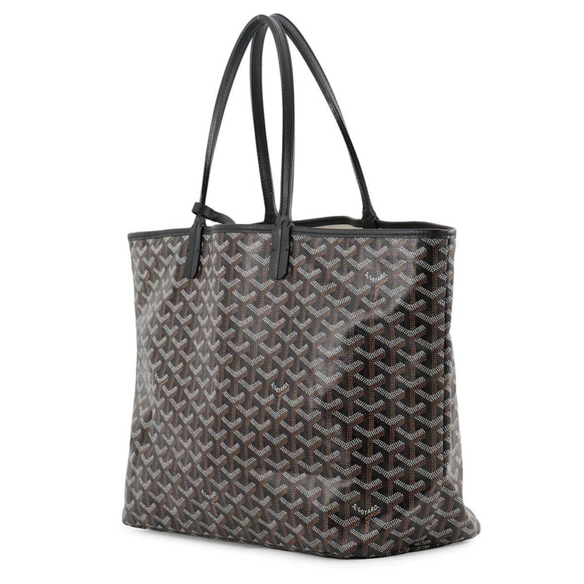 Goyard Black Pvc Leather Handbag Tote Bag (Pre-Owned)