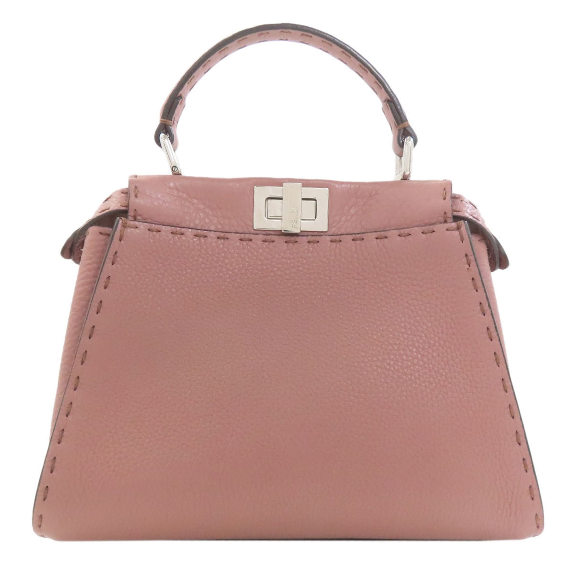 Fendi Pink Leather Handbag (Pre-Owned)