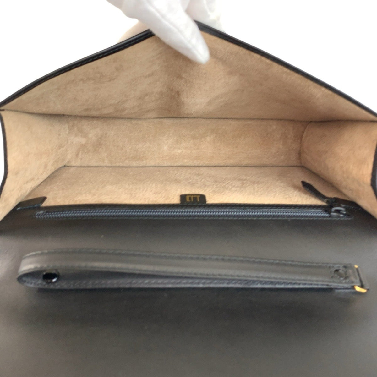 Dunhill Black Leather Clutch Bag (Pre-Owned)