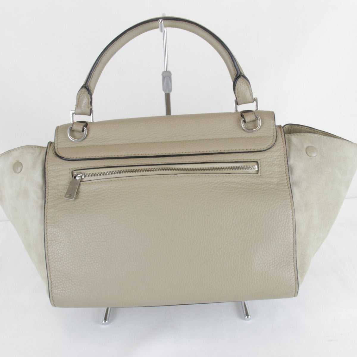 Celine Beige Leather Shoulder Bag (Pre-Owned)