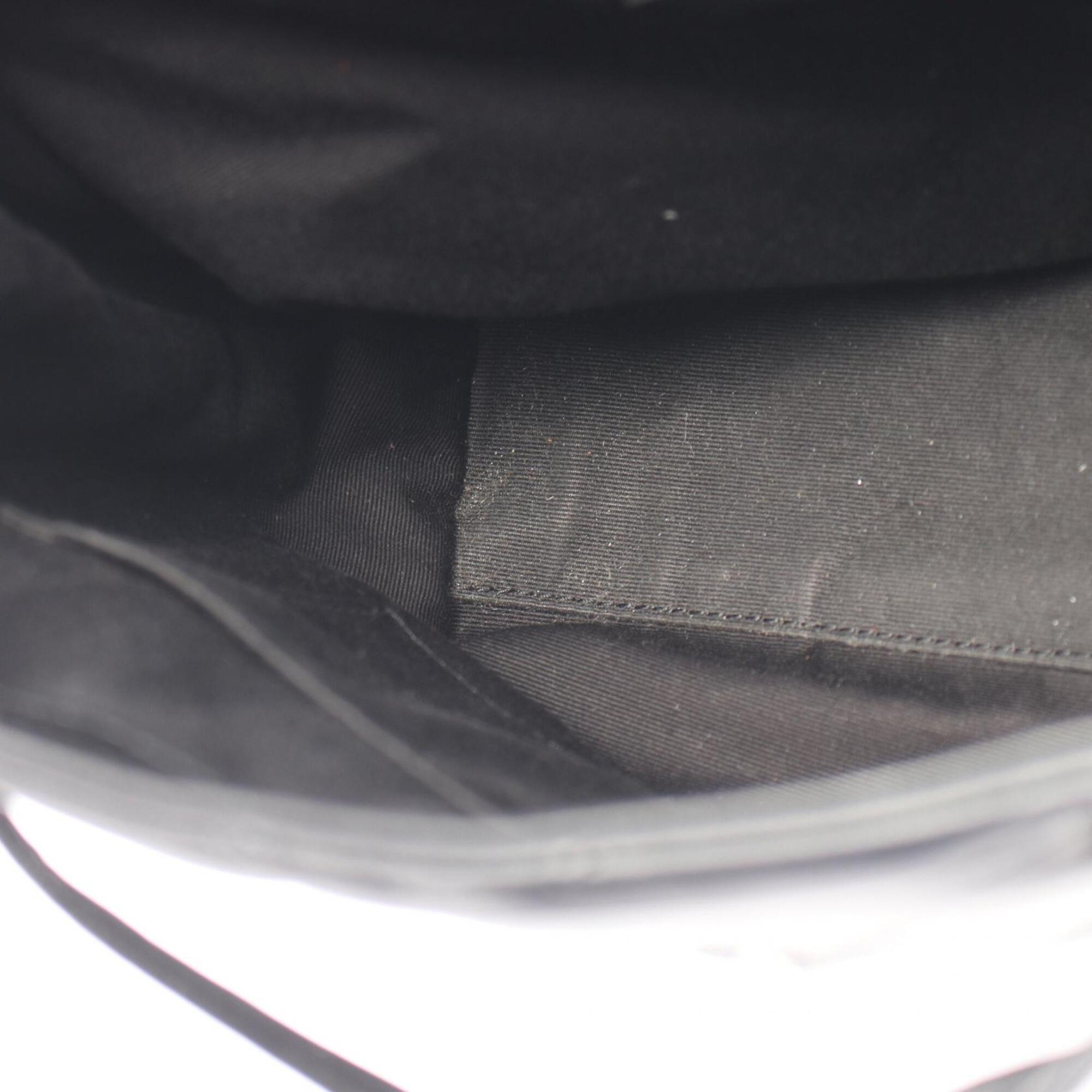 Saint Laurent Black Leather Backpack Handbag (Pre-Owned)