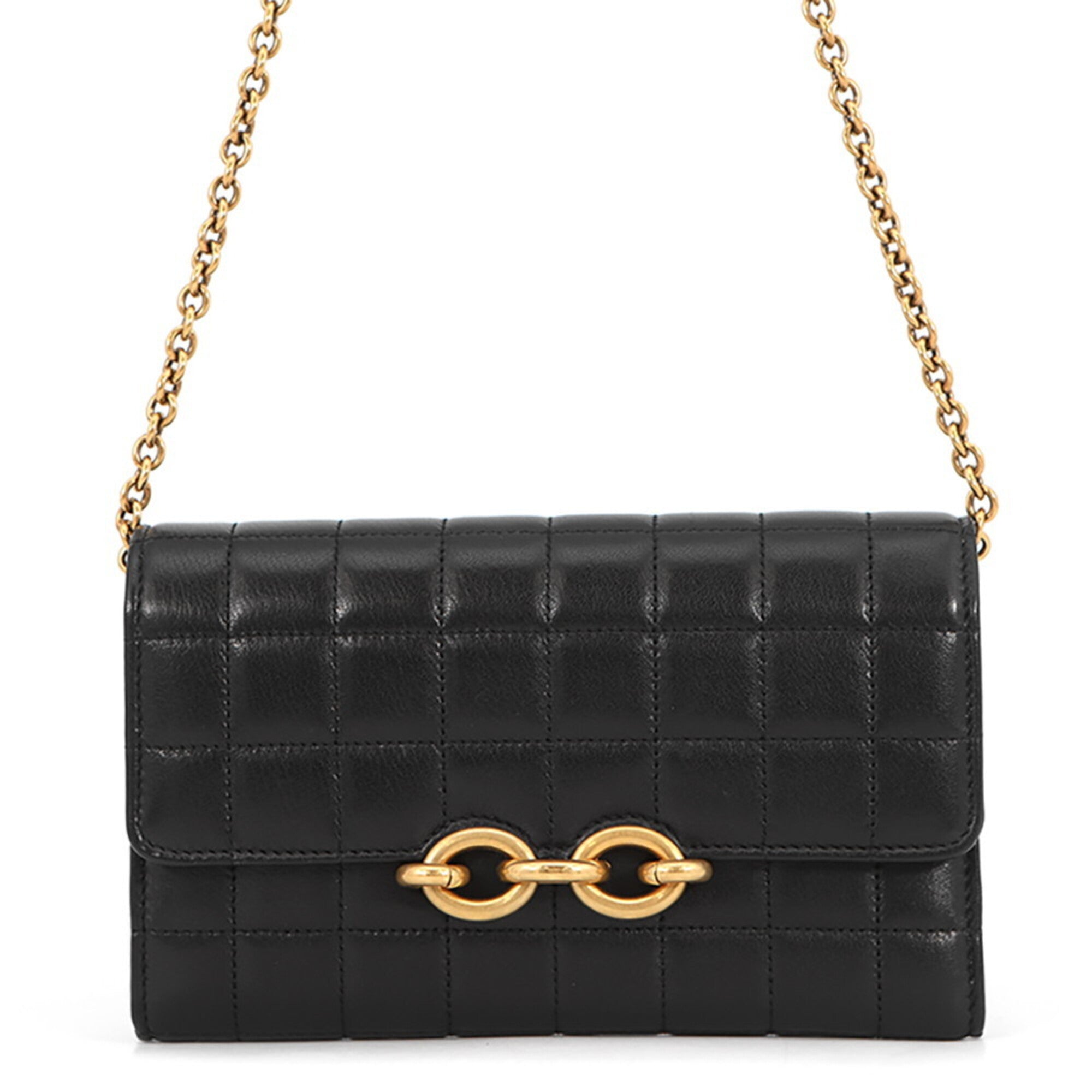 Yves Saint Laurent Black Chain/Shoulder Wallet (Pre-Owned)