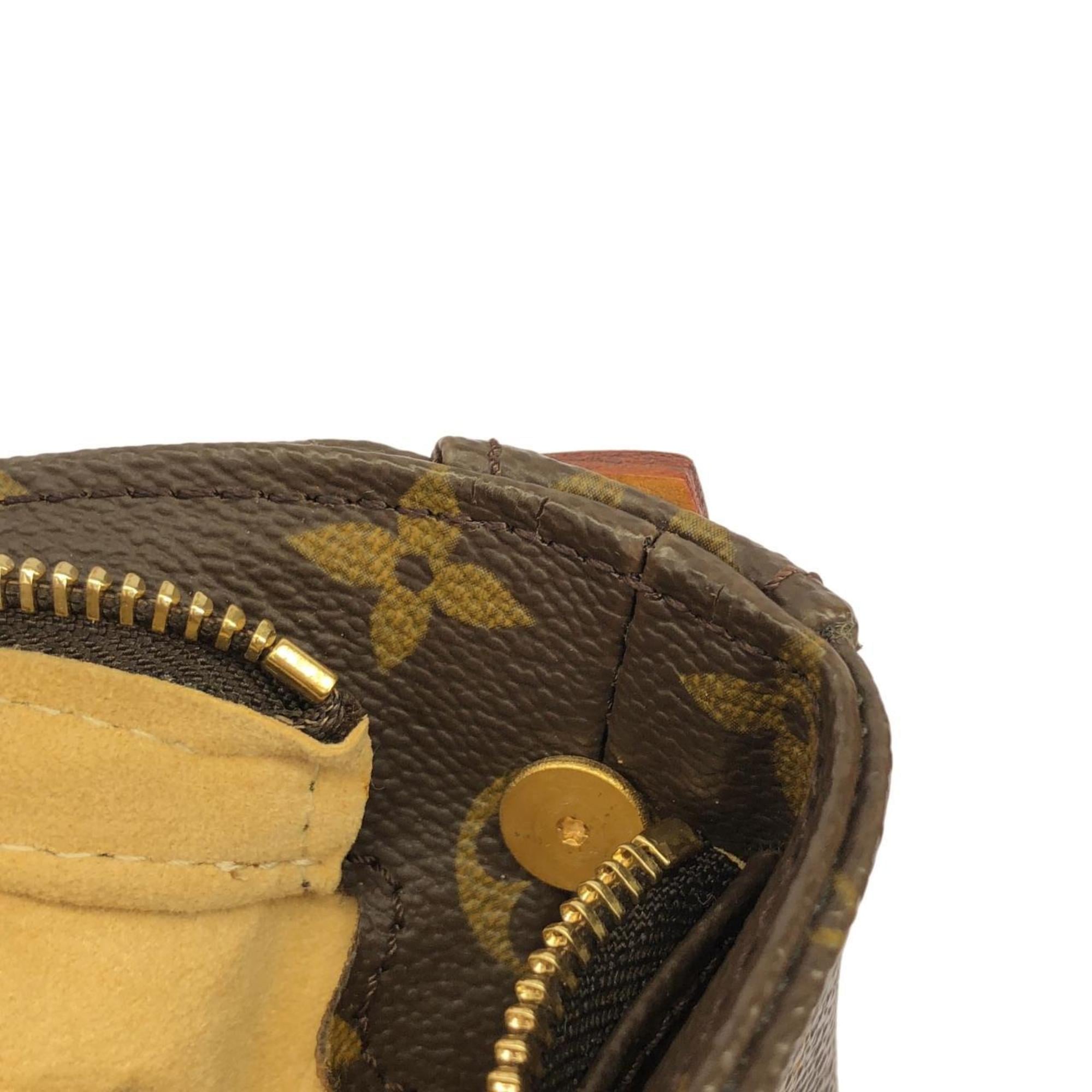 Louis Vuitton Monogram Marron Coated Canvas Shoulder Bag (Pre-Owned)