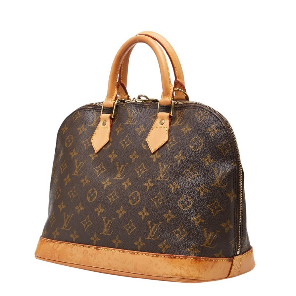 Louis Vuitton Brown Pvc Leather Handbag (Pre-Owned)