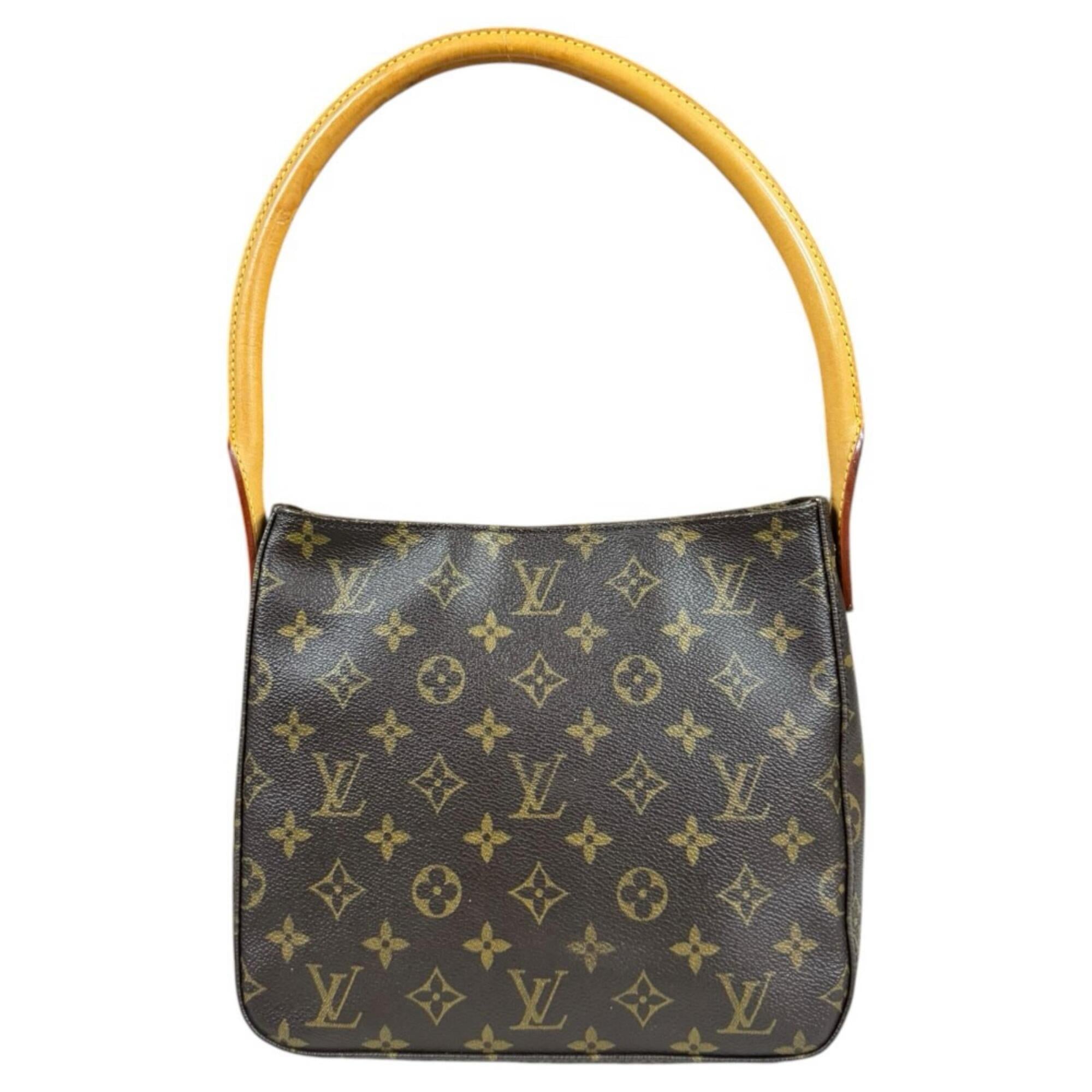 Louis Vuitton Brown Monogram Canvas Shoulder Bag (Pre-Owned)