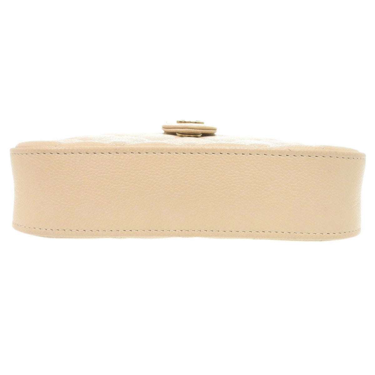 Chanel Beige Grained Calfskin Shoulder Bag (Pre-Owned)