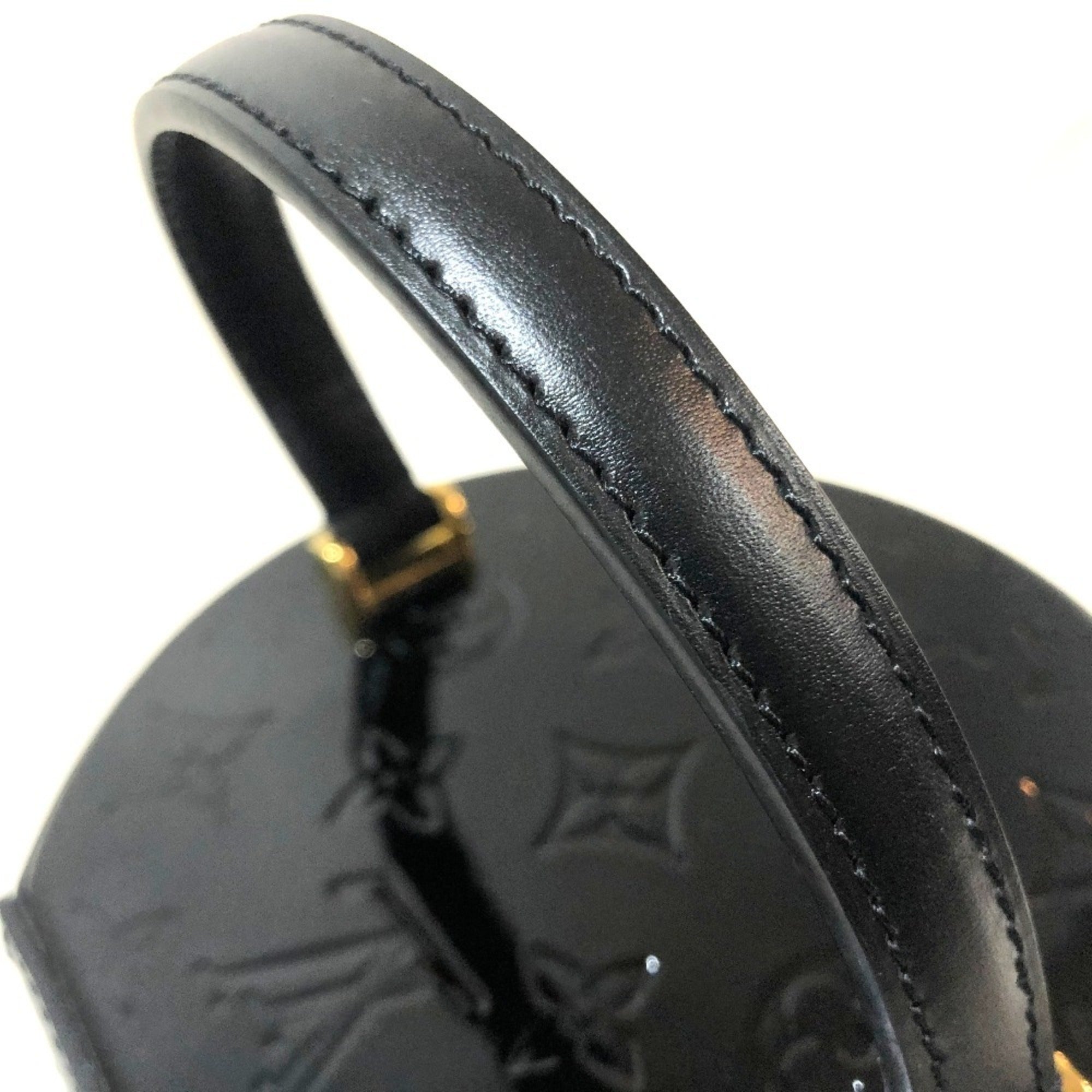 Louis Vuitton Black Noir Monogram Vernis Handbag Vanity Bag (Pre-Owned)