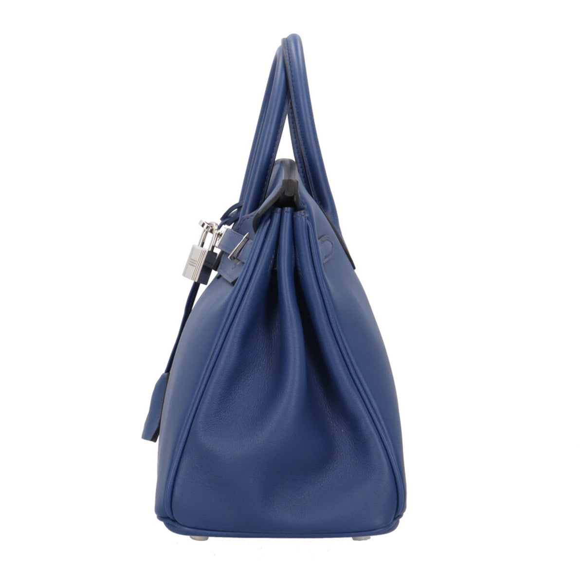 Hermes Bleu Saphir Blue Swift Leather Handbag (Pre-Owned)