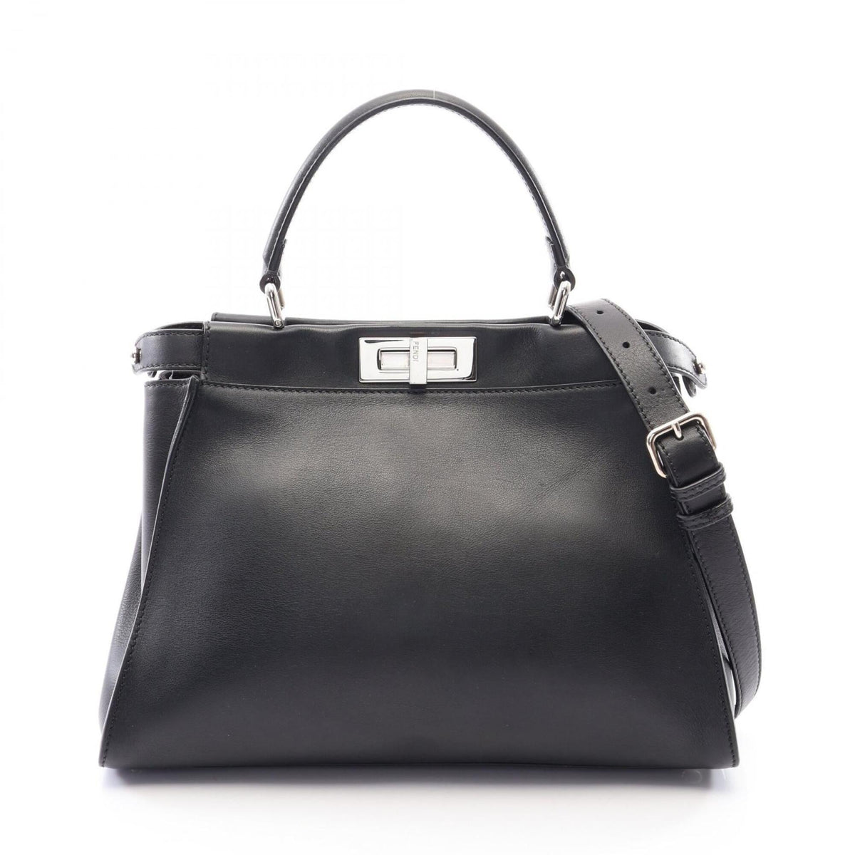 Fendi Black Leather Handbag (Pre-Owned)