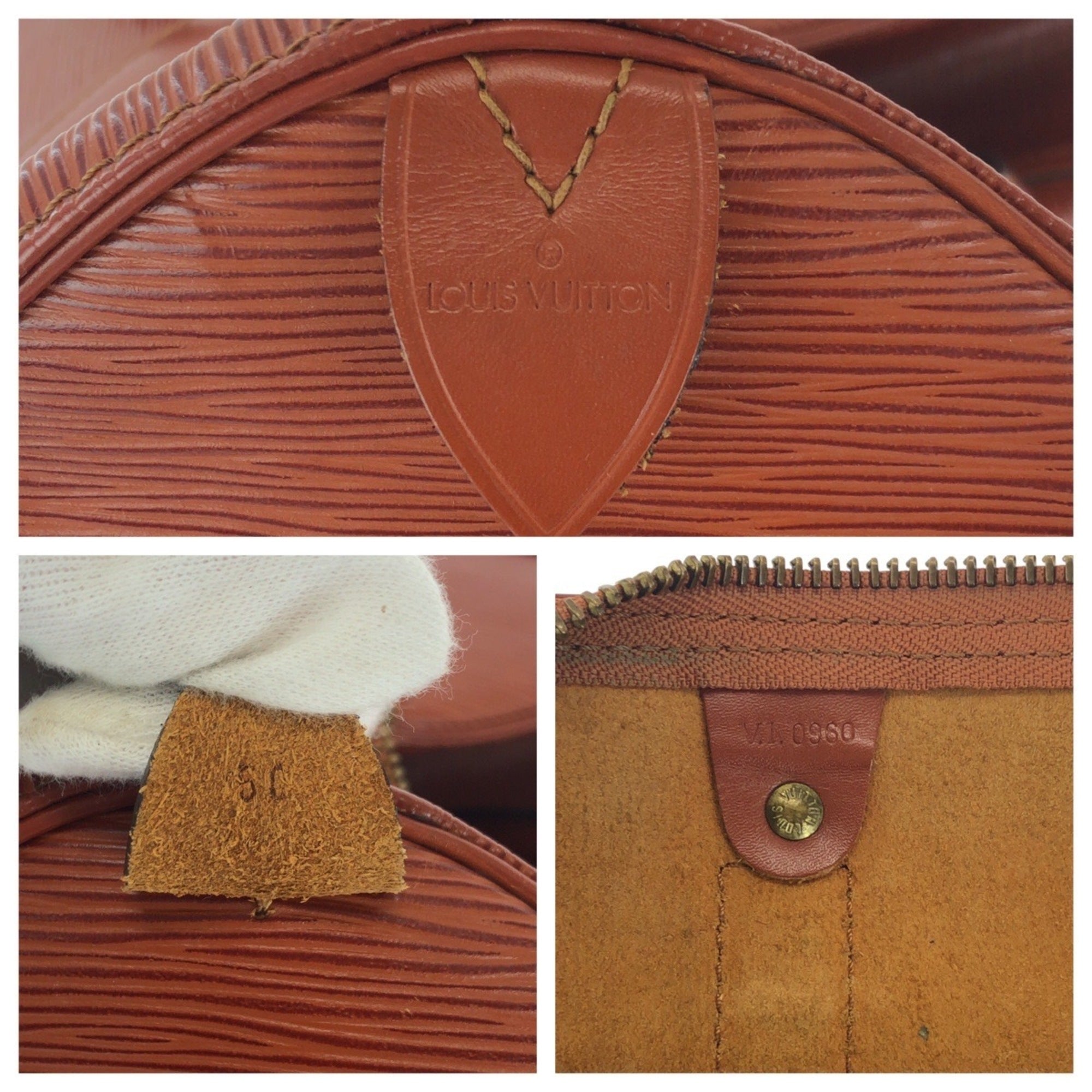 Louis Vuitton Brown Epi Leather Boston Bag Handbag (Pre-Owned)