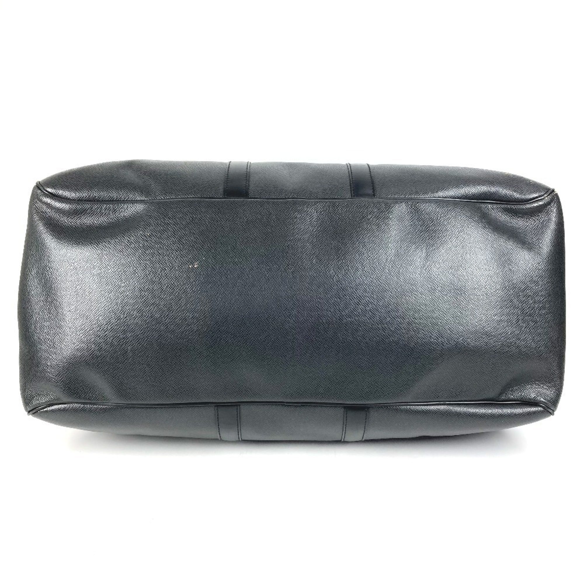 Louis Vuitton Taiga Ardoise Black Taiga Leather Boston Bag (Pre-Owned)