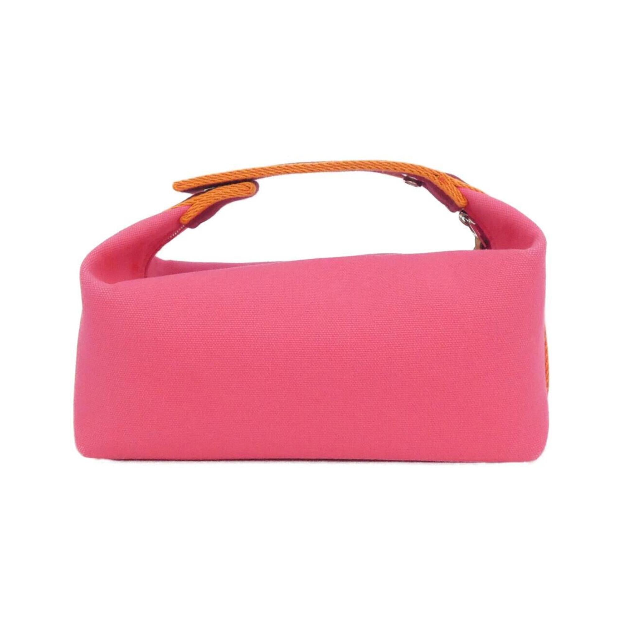Hermes Pink Canvas Handbag Pouch (Pre-Owned)
