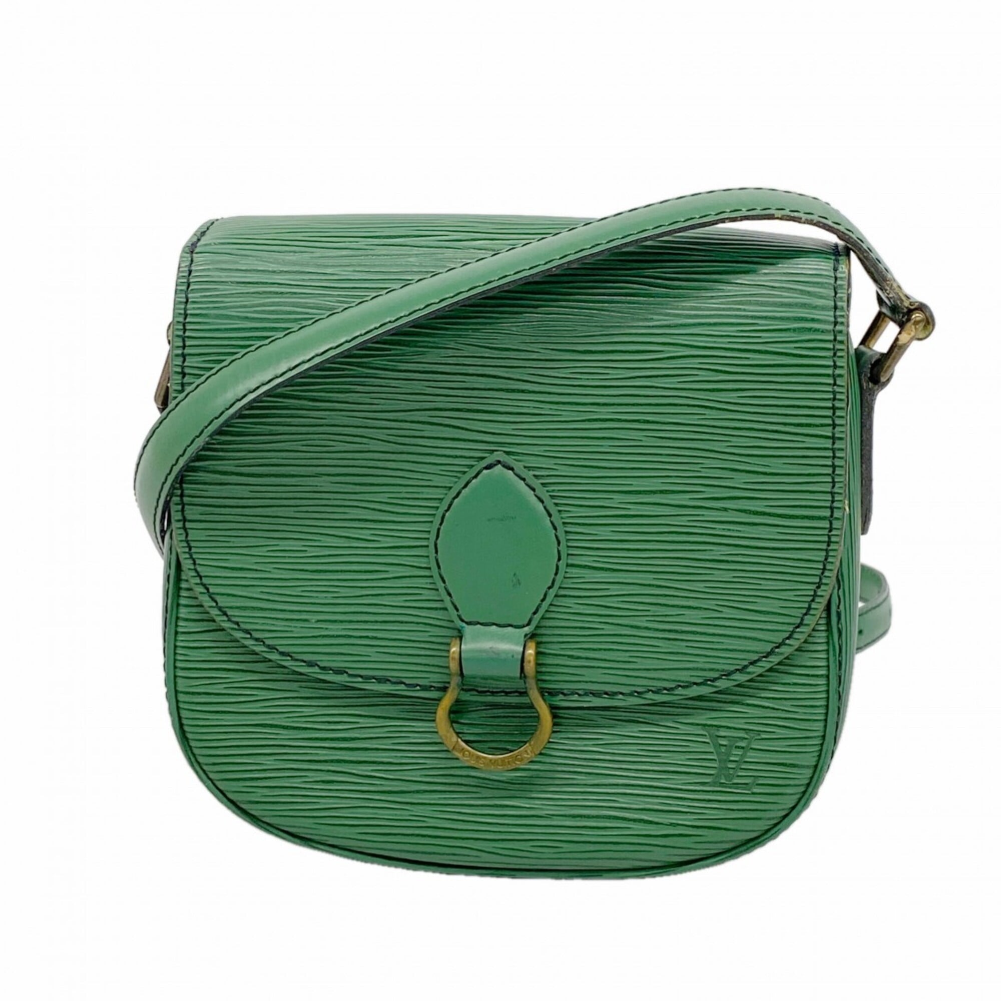 Louis Vuitton Borneo Green Shoulder Bag (Pre-Owned)