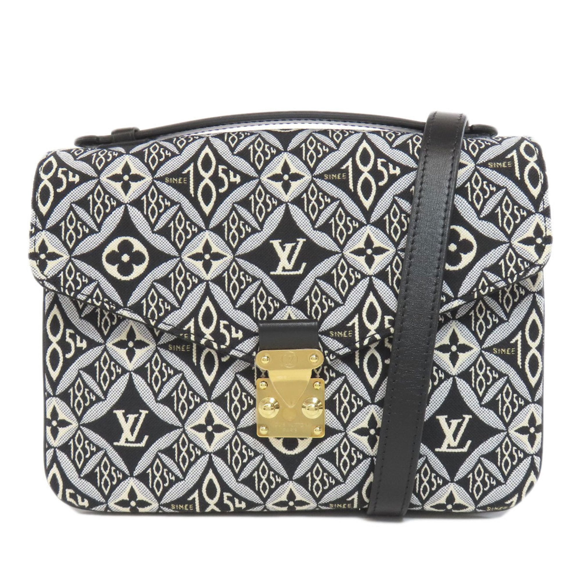 Louis Vuitton Black White Monogram Handbag (Pre-Owned)