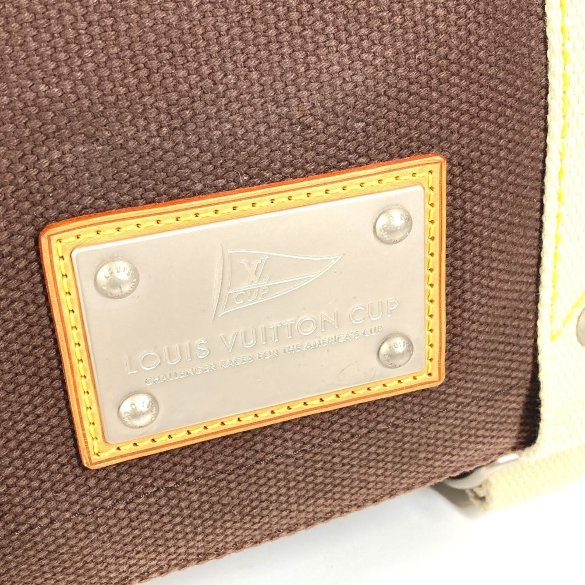 Louis Vuitton Brown Canvas Shoulder Bag (Pre-Owned)