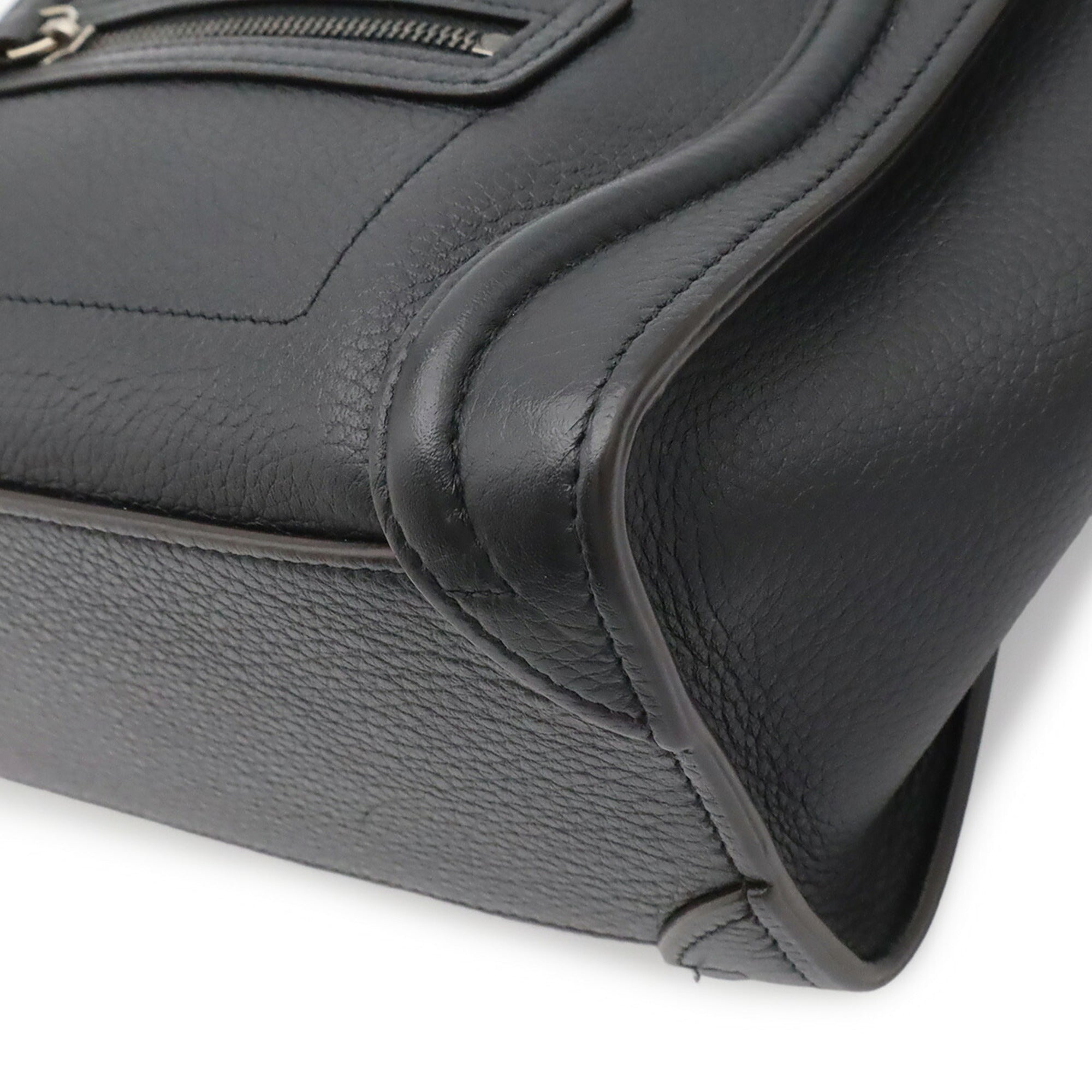 Celine Black Leather Handbag Shoulder Bag (Pre-Owned)