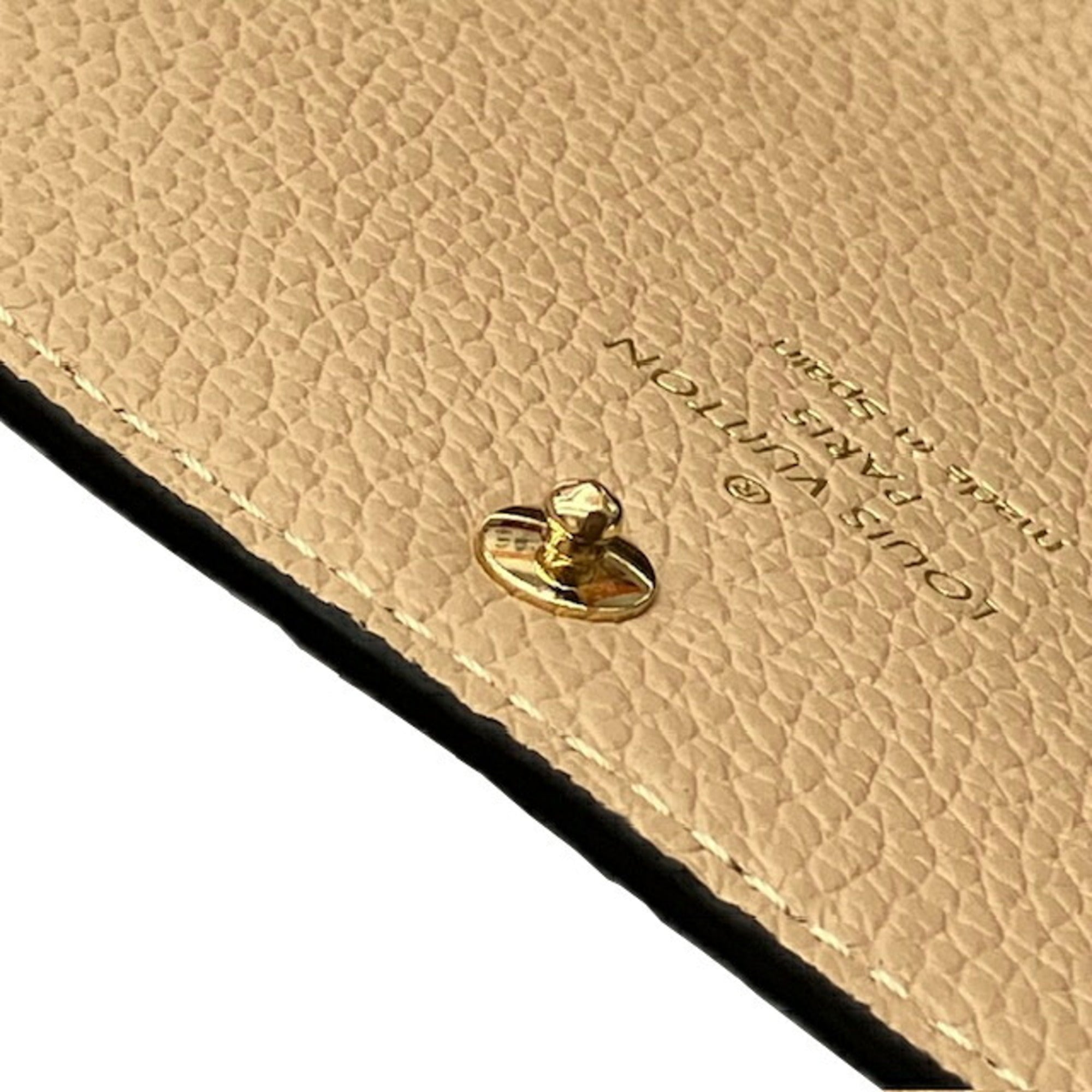 Louis Vuitton Beige Noir Monogram Empreinte Long Wallet (Bi-Fold) (Pre-Owned)
