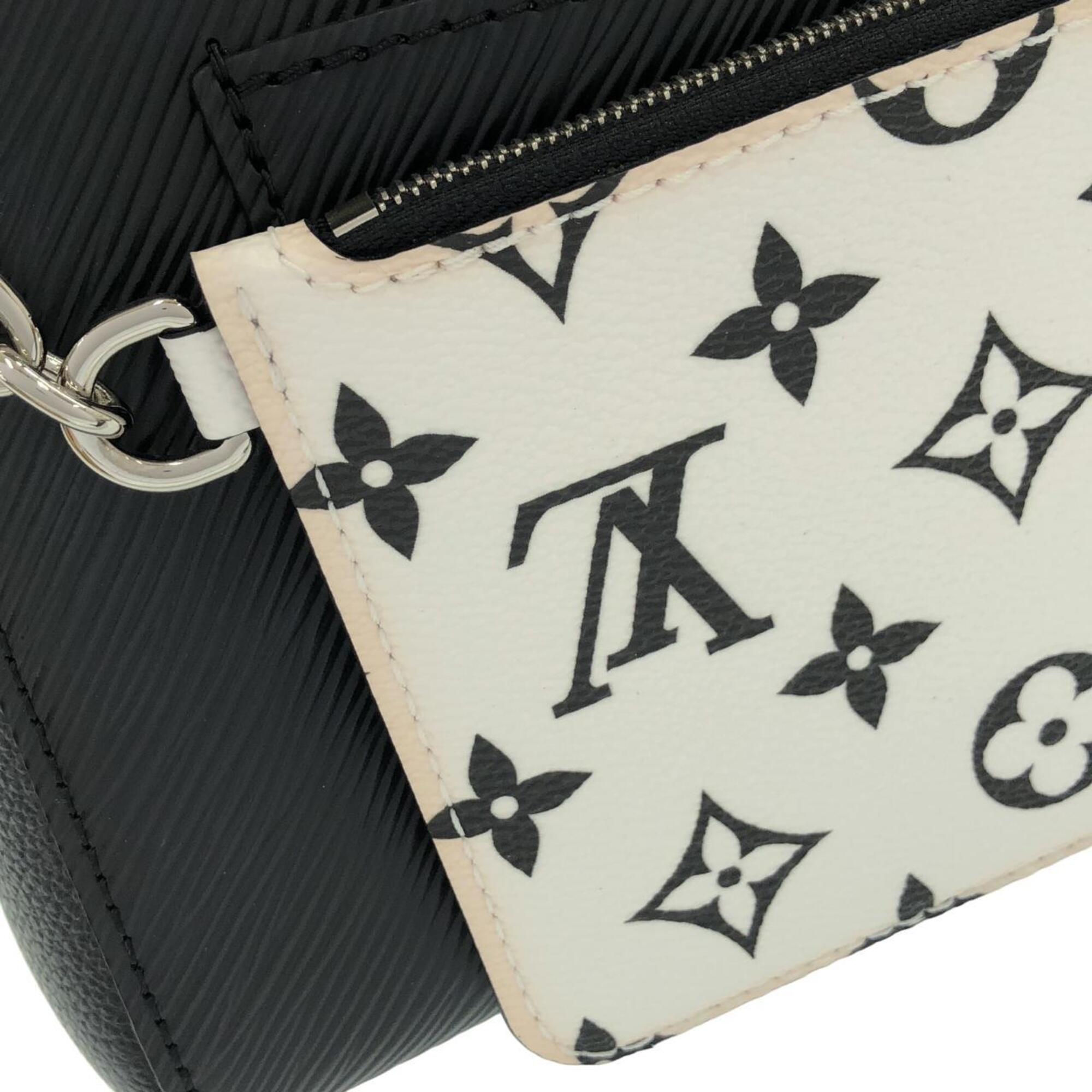 Louis Vuitton Black Leather Handbag Tote Bag (Pre-Owned)