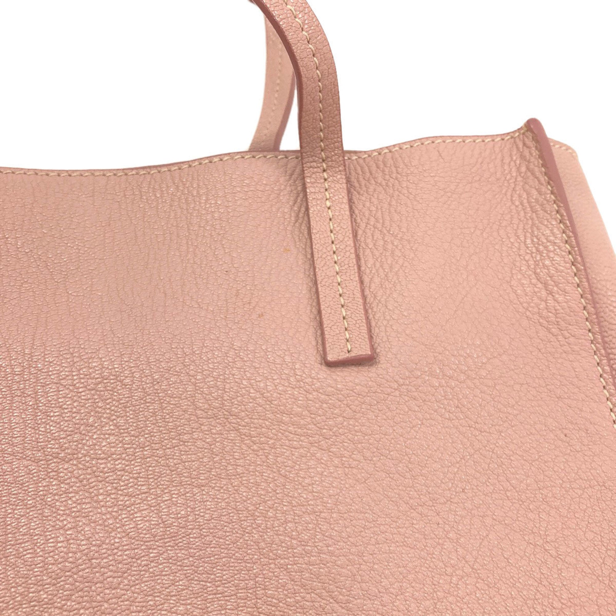 Miu Miu Pink Leather Tote Bag (Pre-Owned)