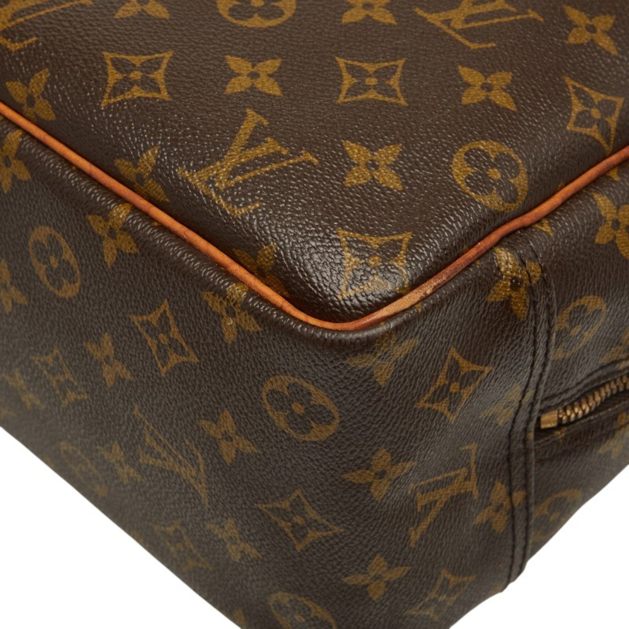 Louis Vuitton Brown Pvc Leather Handbag (Pre-Owned)