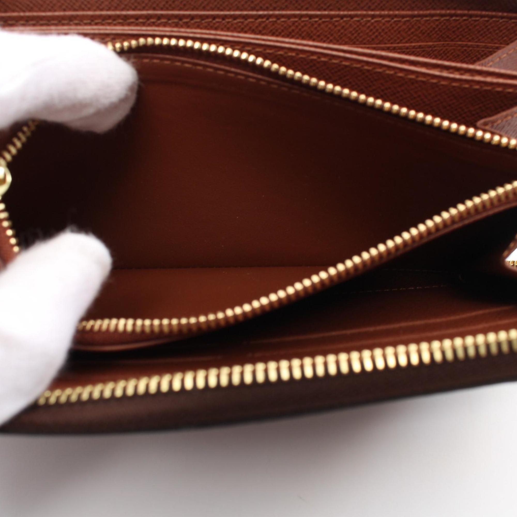 Louis Vuitton Brown Monogram Long Wallet (Bi-Fold) (Pre-Owned)