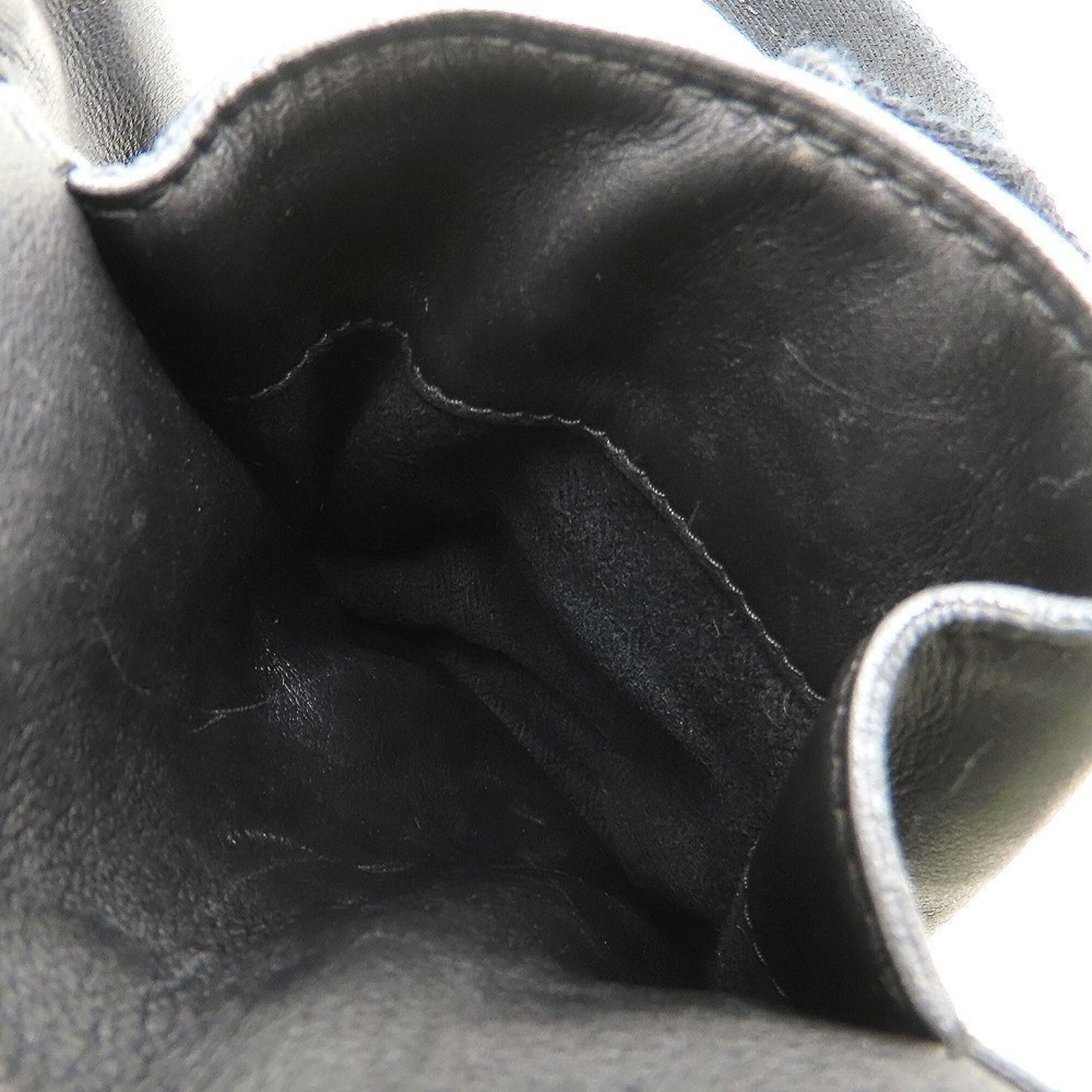 Hermes Black Veau Derma Handbag (Pre-Owned)